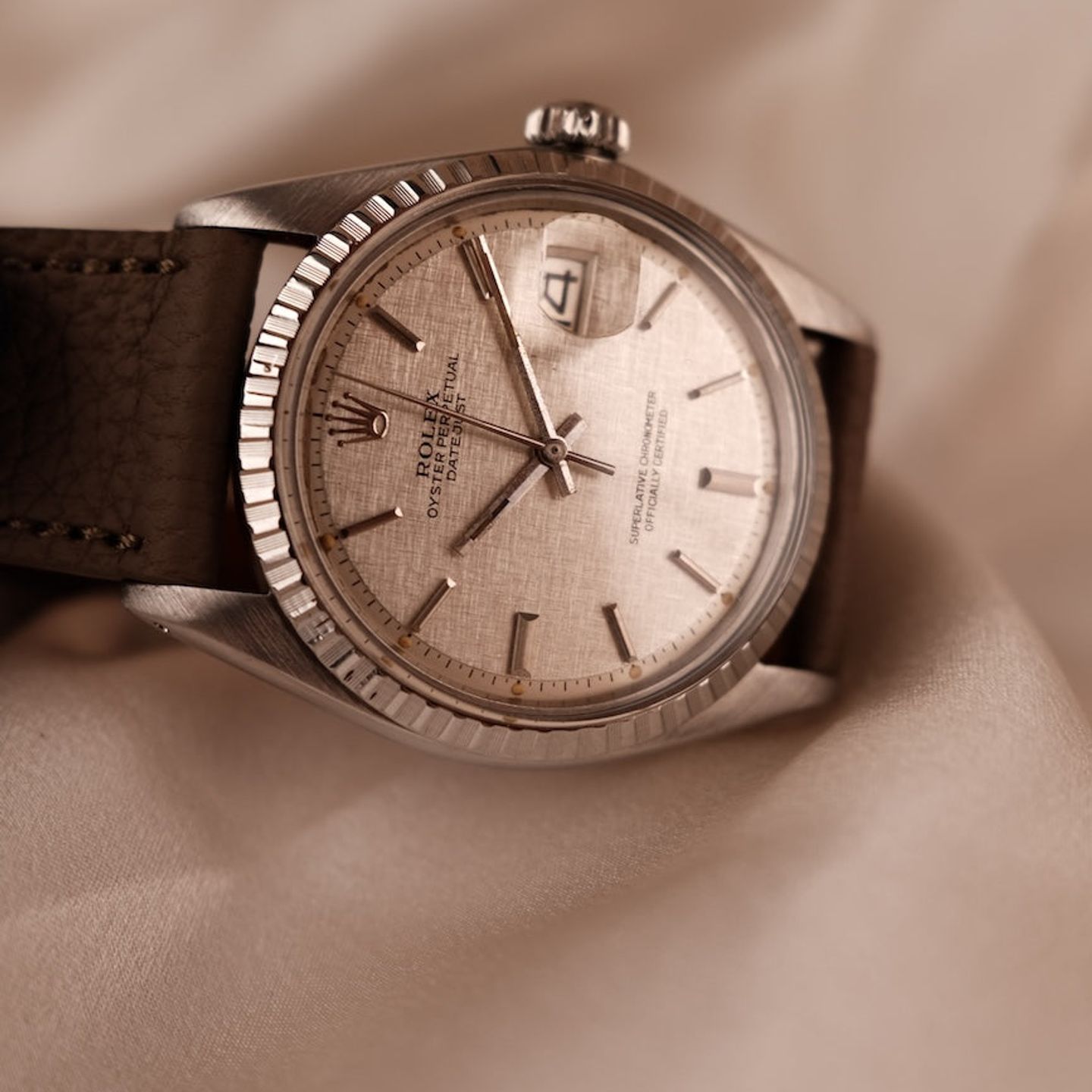 Rolex Datejust 1603 (1972) - Zilver wijzerplaat 36mm Staal (4/8)