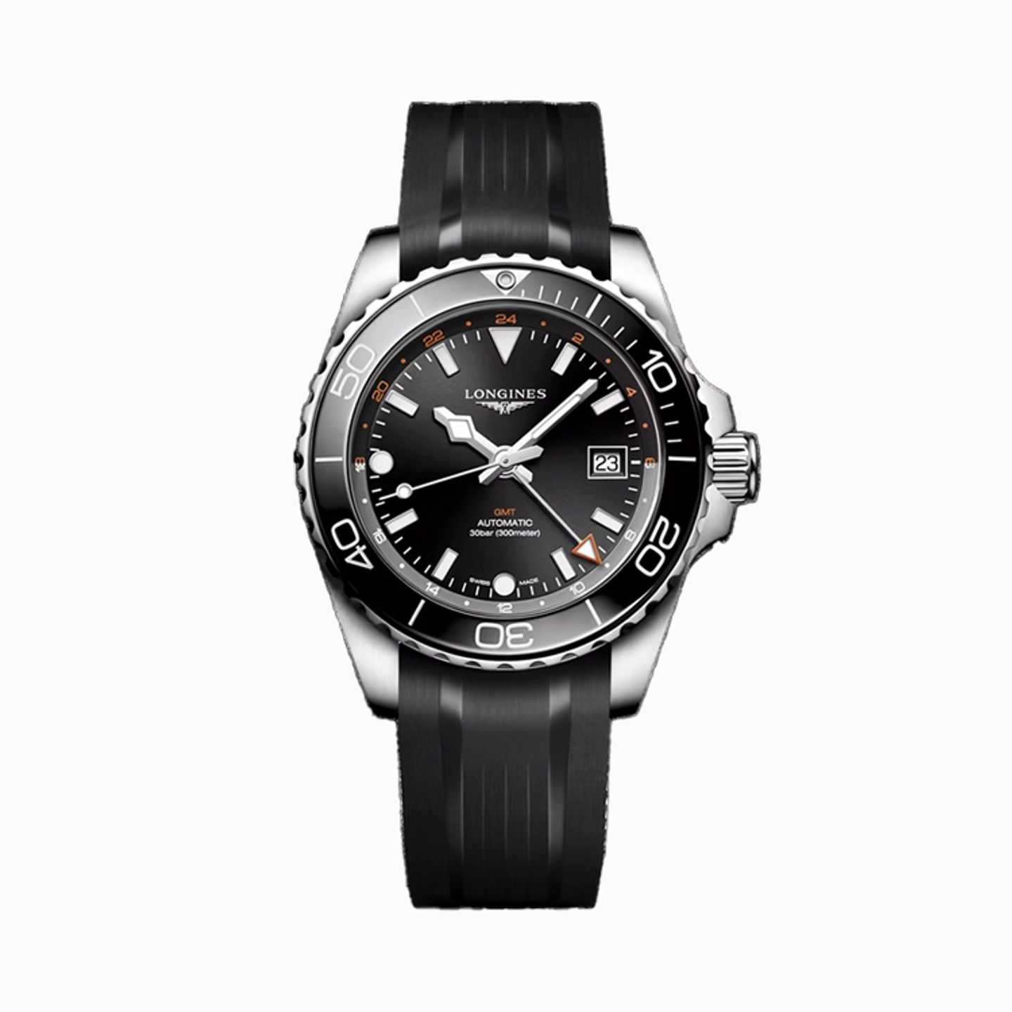 Longines HydroConquest L3.790.4.56.9 (2025) - Black dial 41 mm Steel case (1/1)
