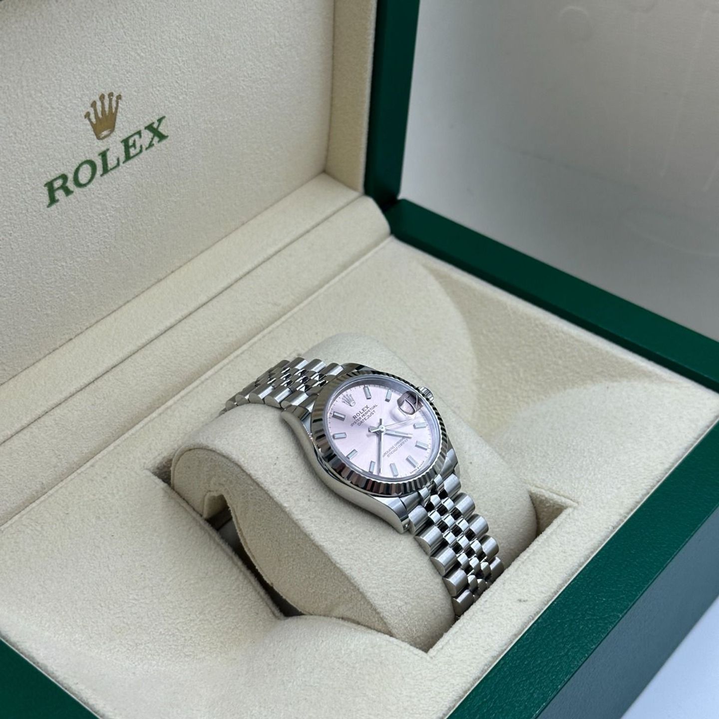 Rolex Datejust 31 278274 (2024) - Roze wijzerplaat 31mm Staal (3/8)