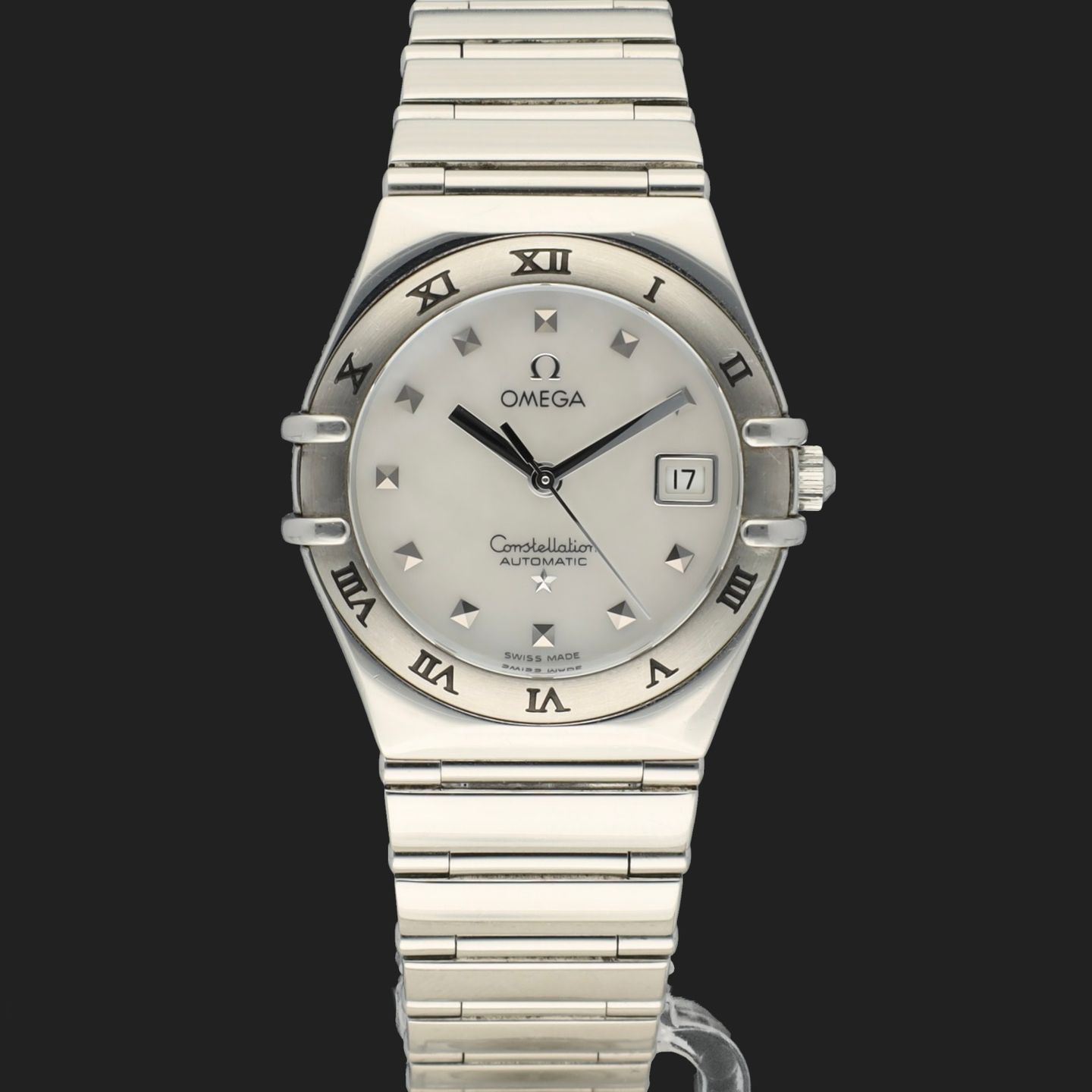 Omega Constellation 1591.71.00 (Unknown (random serial)) - White dial 28 mm Steel case (3/8)