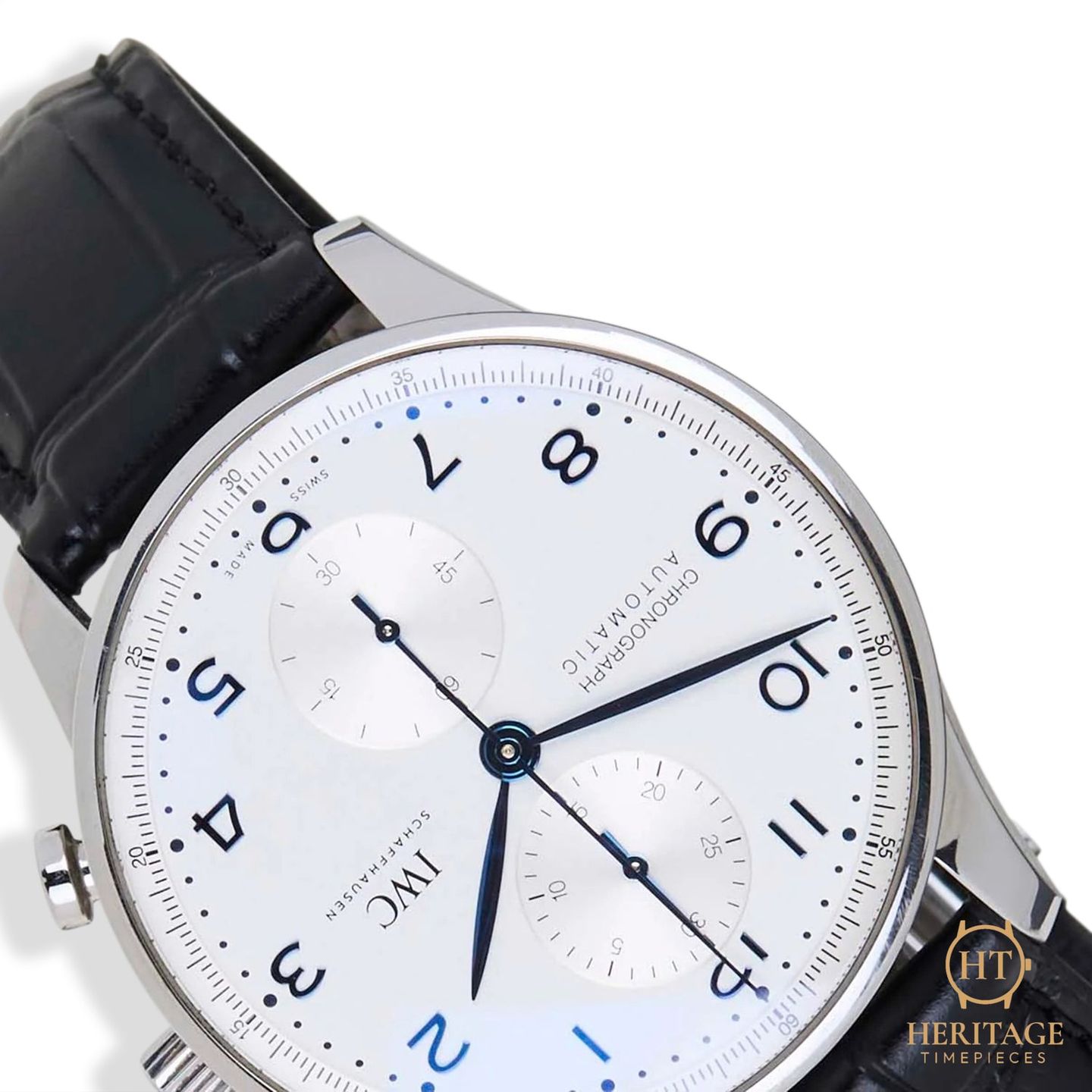 IWC Portuguese Chronograph IW371605 (2020) - Silver dial 41 mm Steel case (5/8)