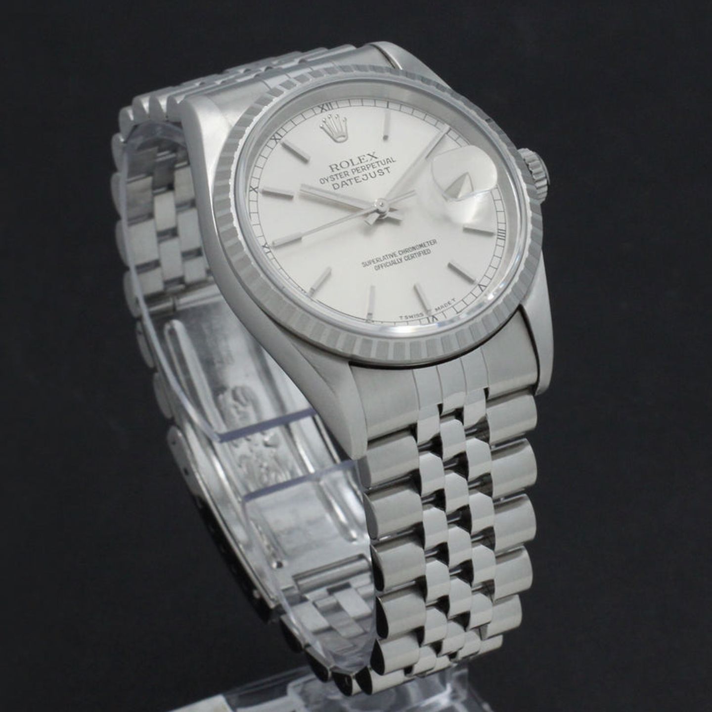 Rolex Datejust 36 16220 (1997) - Zilver wijzerplaat 36mm Staal (6/7)