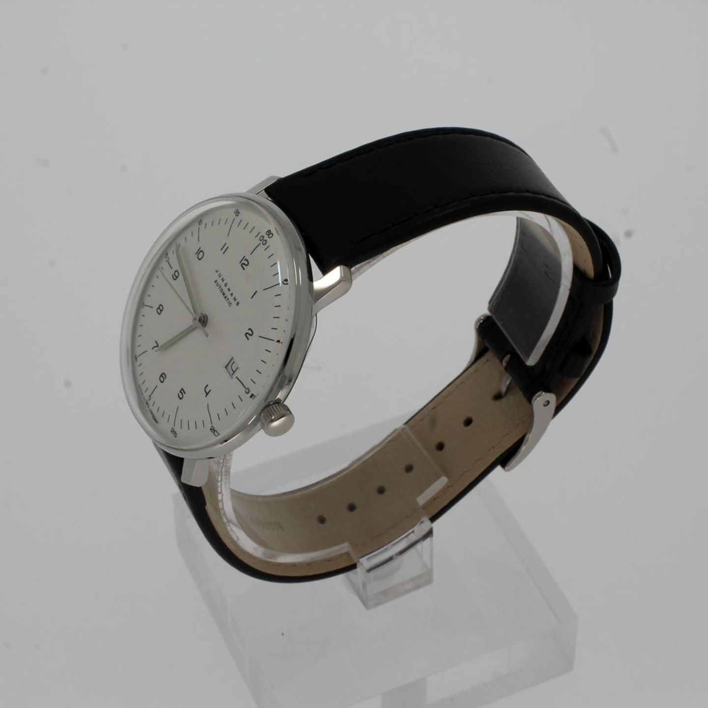 Junghans Max Bill 027/4700.02 (2025) - Zwart wijzerplaat 38mm Staal (2/4)