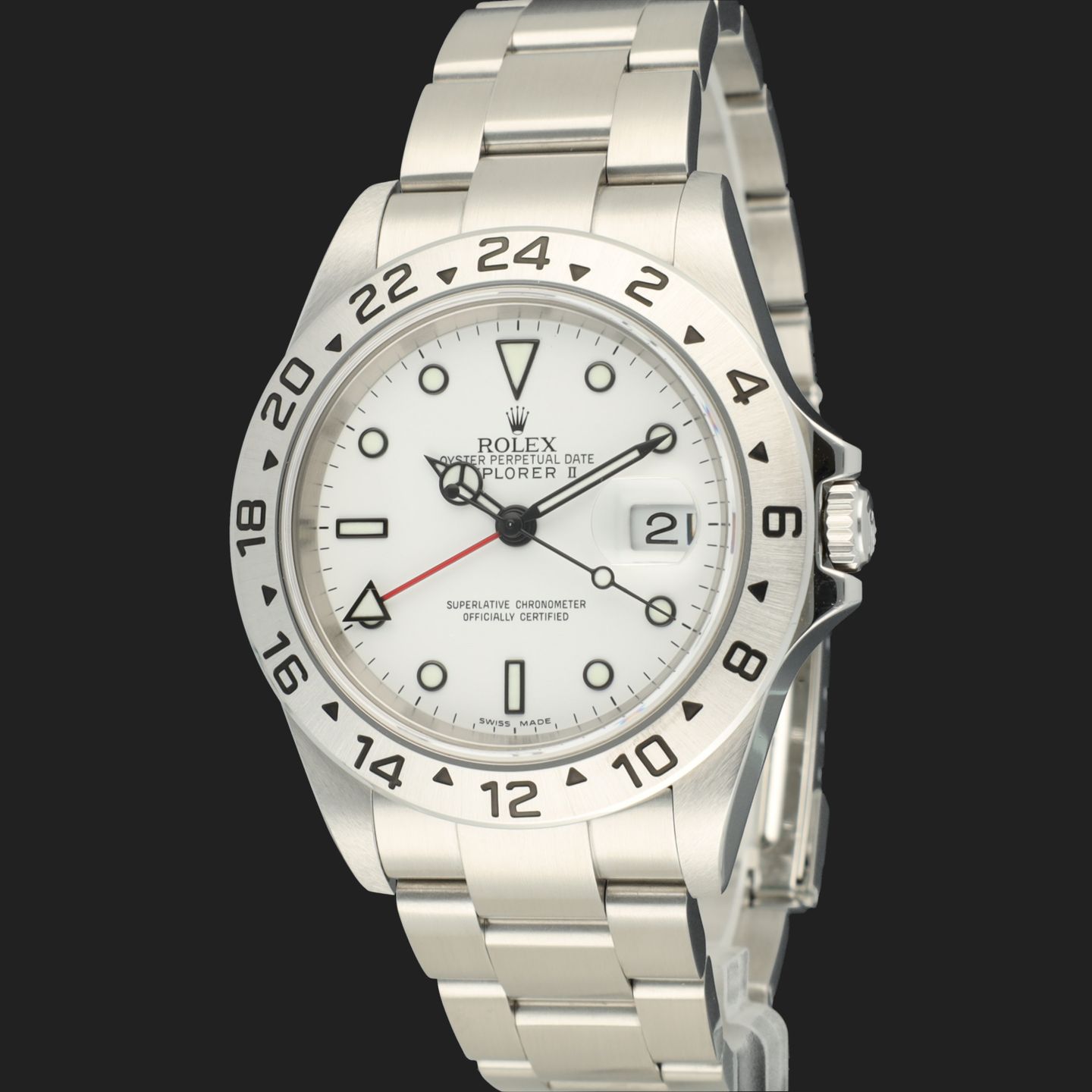 Rolex Explorer II 16570 (2006) - 40mm Staal (1/8)
