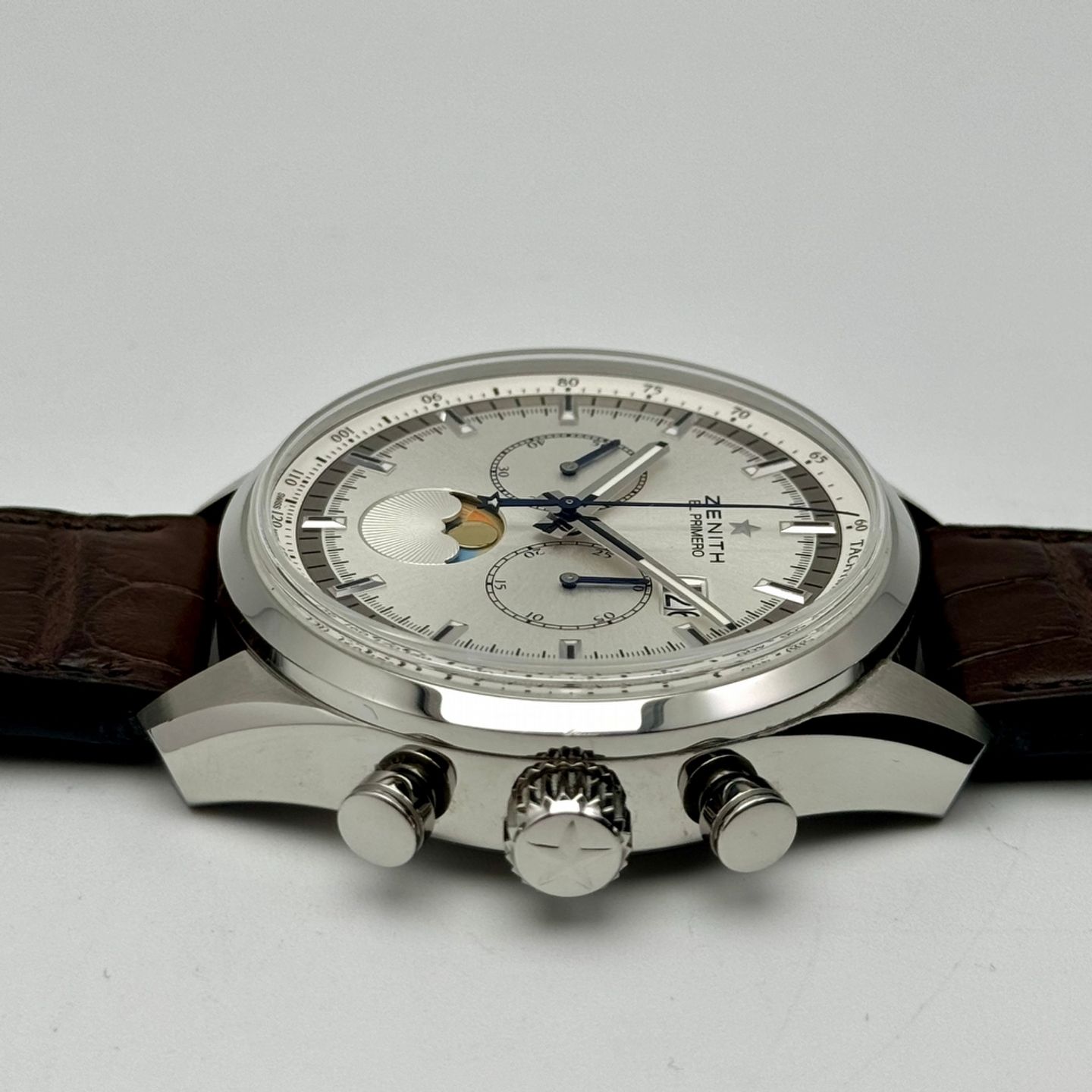 Zenith El Primero 03.2160.4047/02.C713 (2018) - Silver dial 45 mm Steel case (4/10)