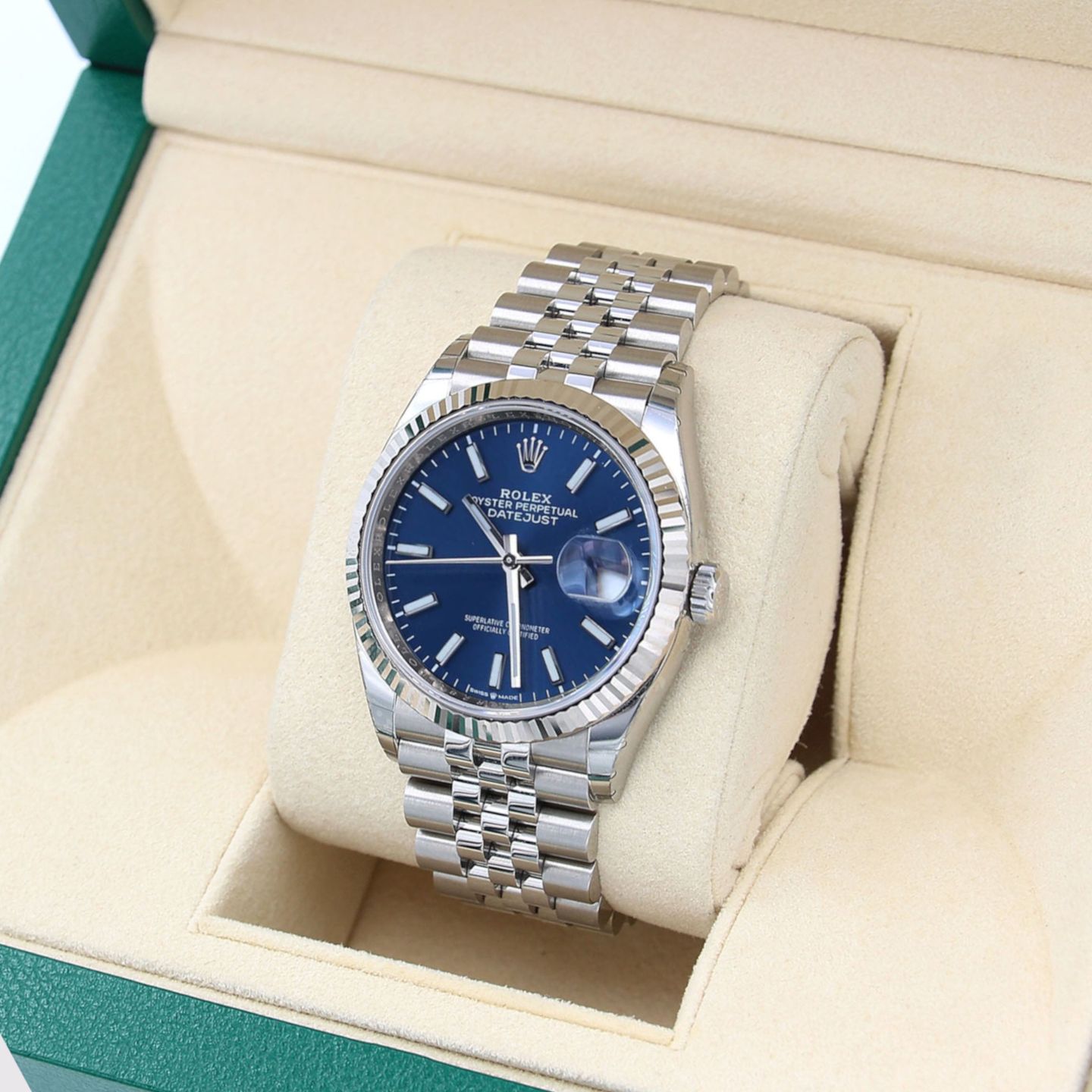 Rolex Datejust 36 126234 (Unknown (random serial)) - Blue dial 36 mm Steel case (2/5)