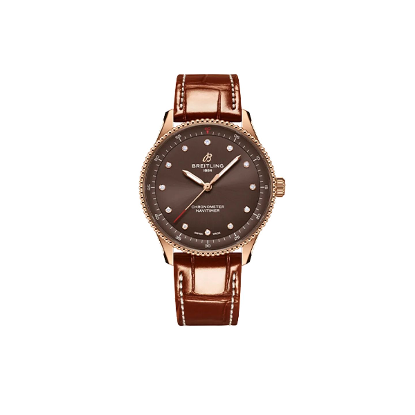 Breitling Navitimer R77320E31Q1P1 (2025) - Brown dial 32 mm Red Gold case (1/8)