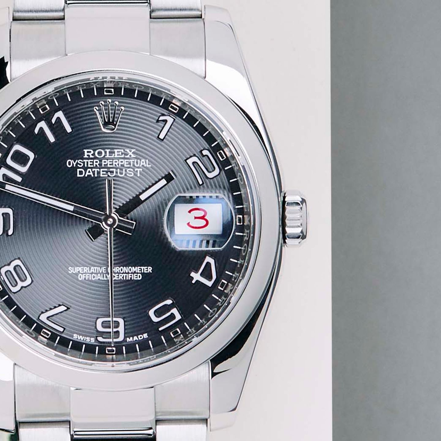 Rolex Datejust 36 116200 (2019) - Black dial 36 mm Steel case (5/8)