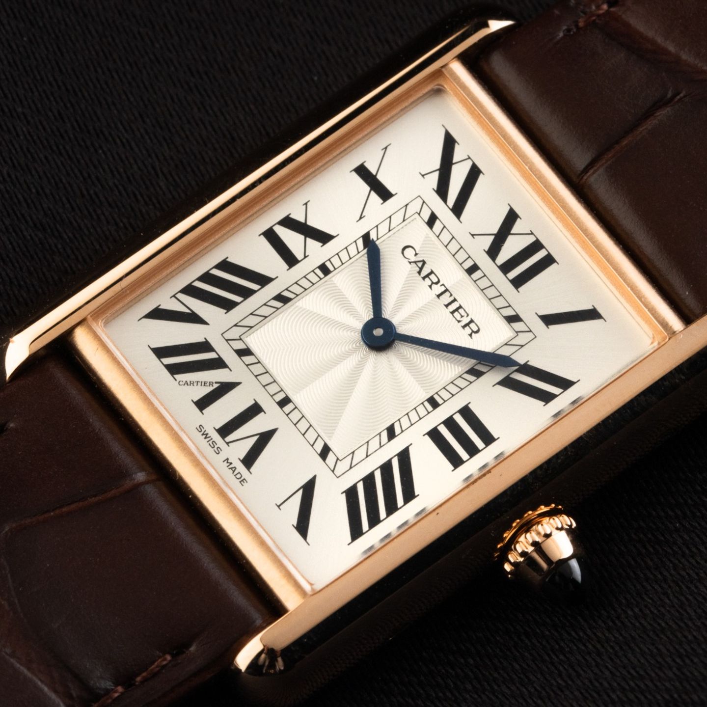 Cartier Tank Louis Cartier WGTA0011 (2025) - Silver dial 34 mm Rose Gold case (3/7)