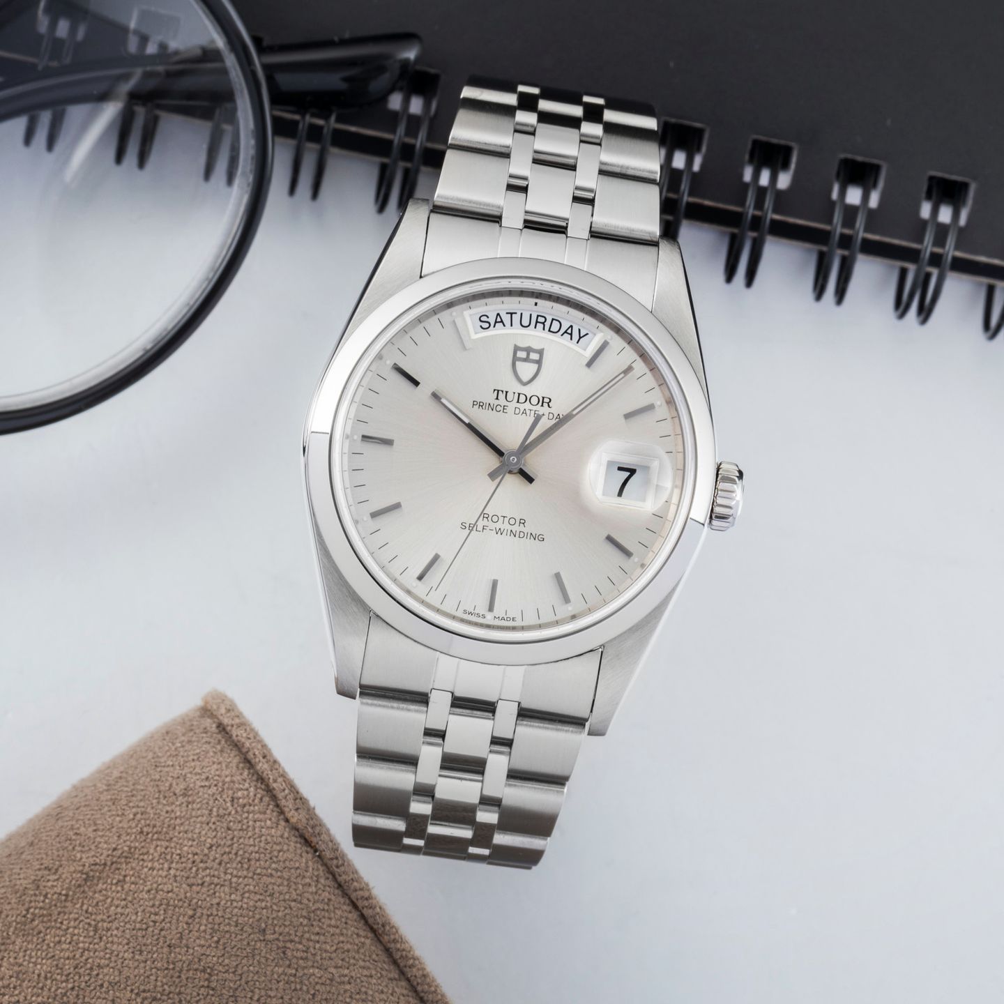 Tudor Prince Date 76200 (2005) - 36mm Staal (1/8)