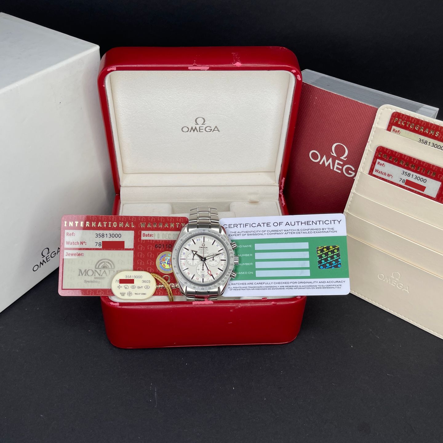 Omega Speedmaster Broad Arrow 3581.30.00 (2006) - White dial 44 mm Steel case (2/7)