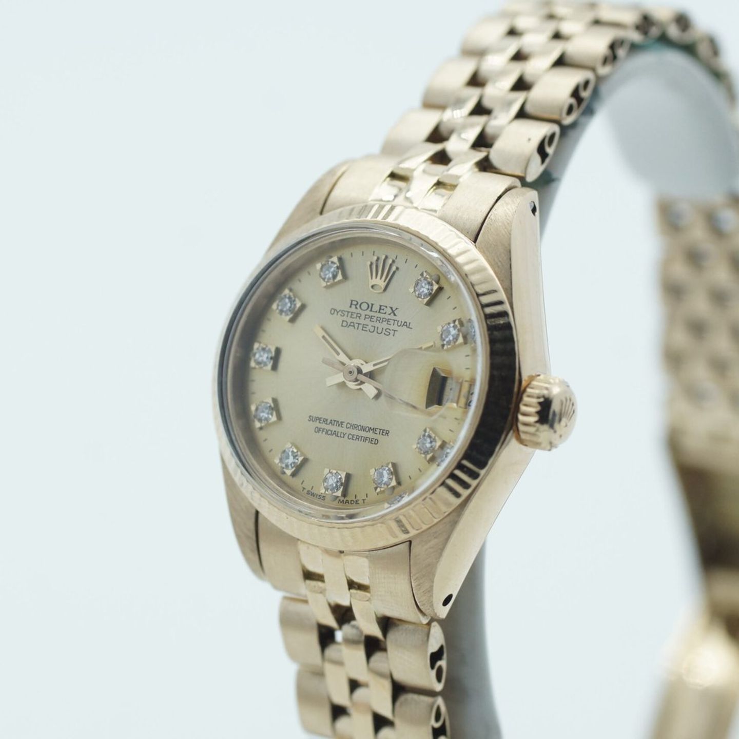 Rolex Lady-Datejust 6916 (1982) - Champagne dial 26 mm Yellow Gold case (4/8)