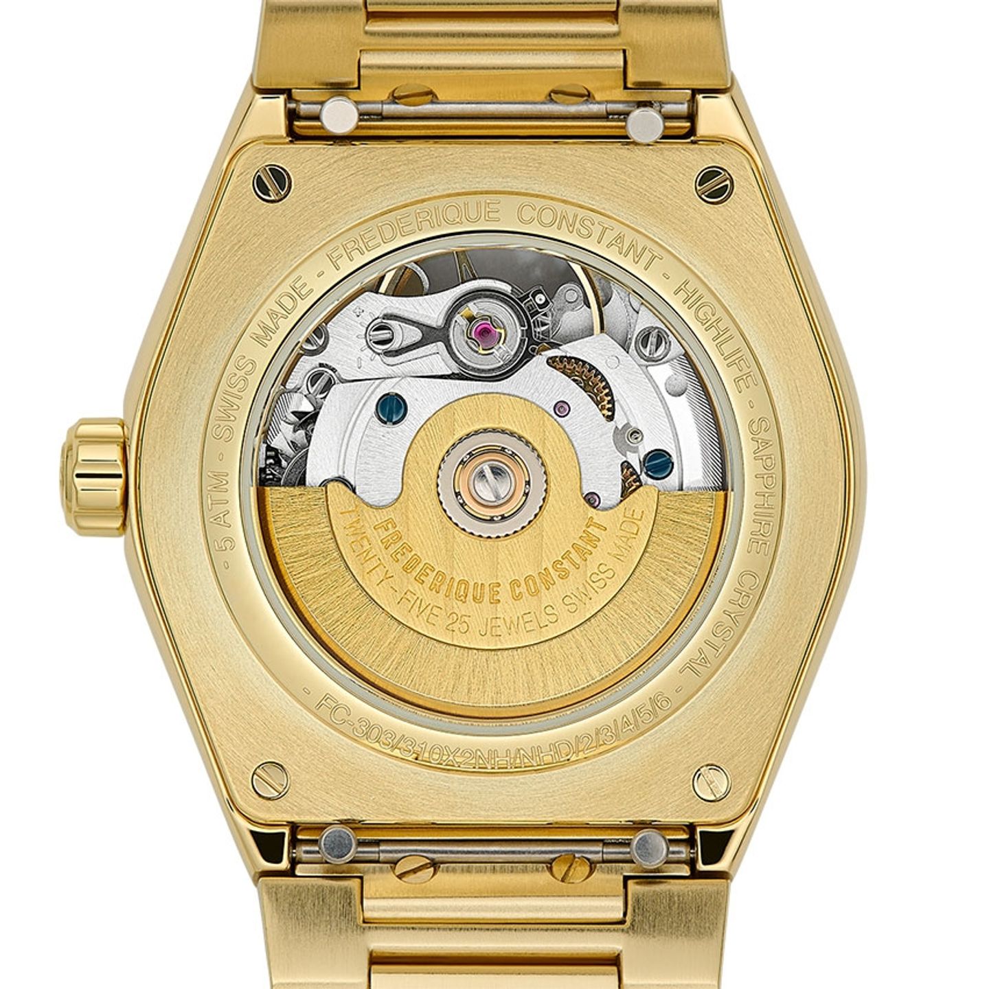 Frederique Constant Highlife FC-310MPWD2NHD5B (Unknown (random serial)) - Silver dial 34 mm Steel case (5/7)