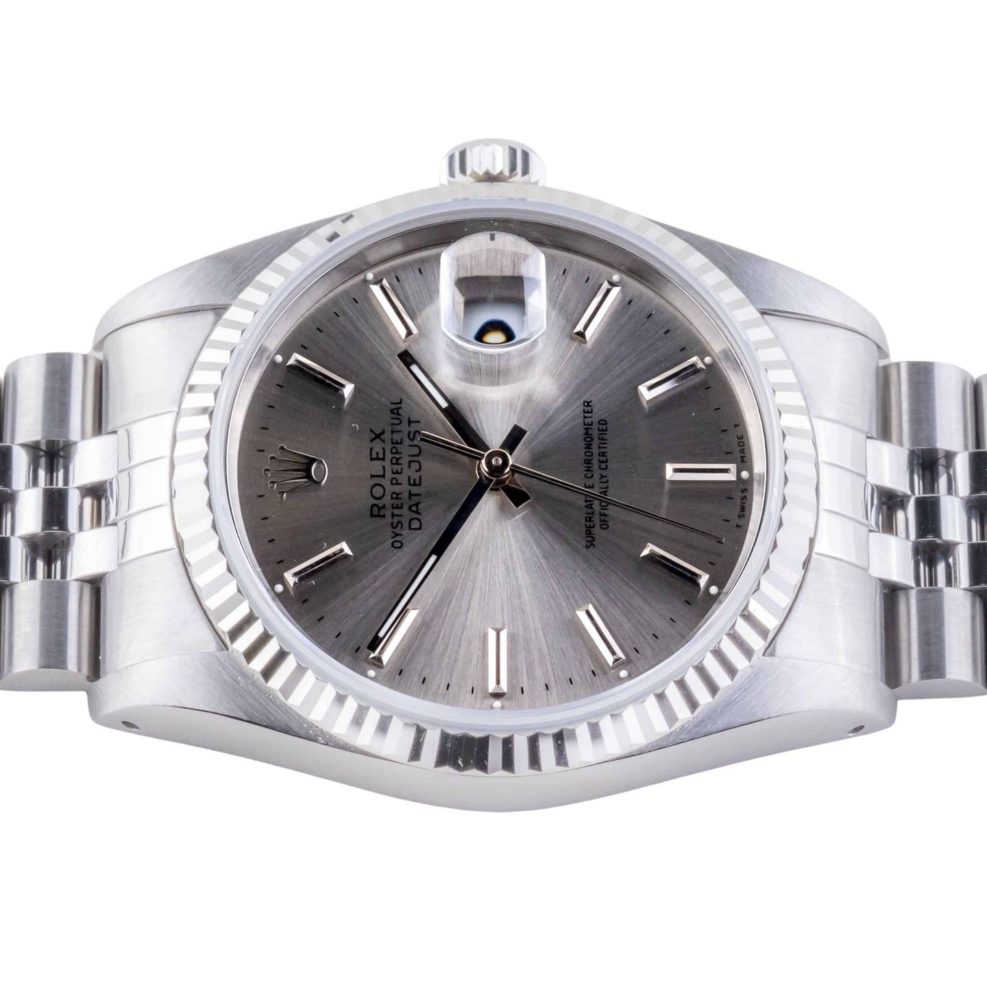 Rolex Datejust 36 16234 (1989) - Grey dial 36 mm Steel case (5/8)