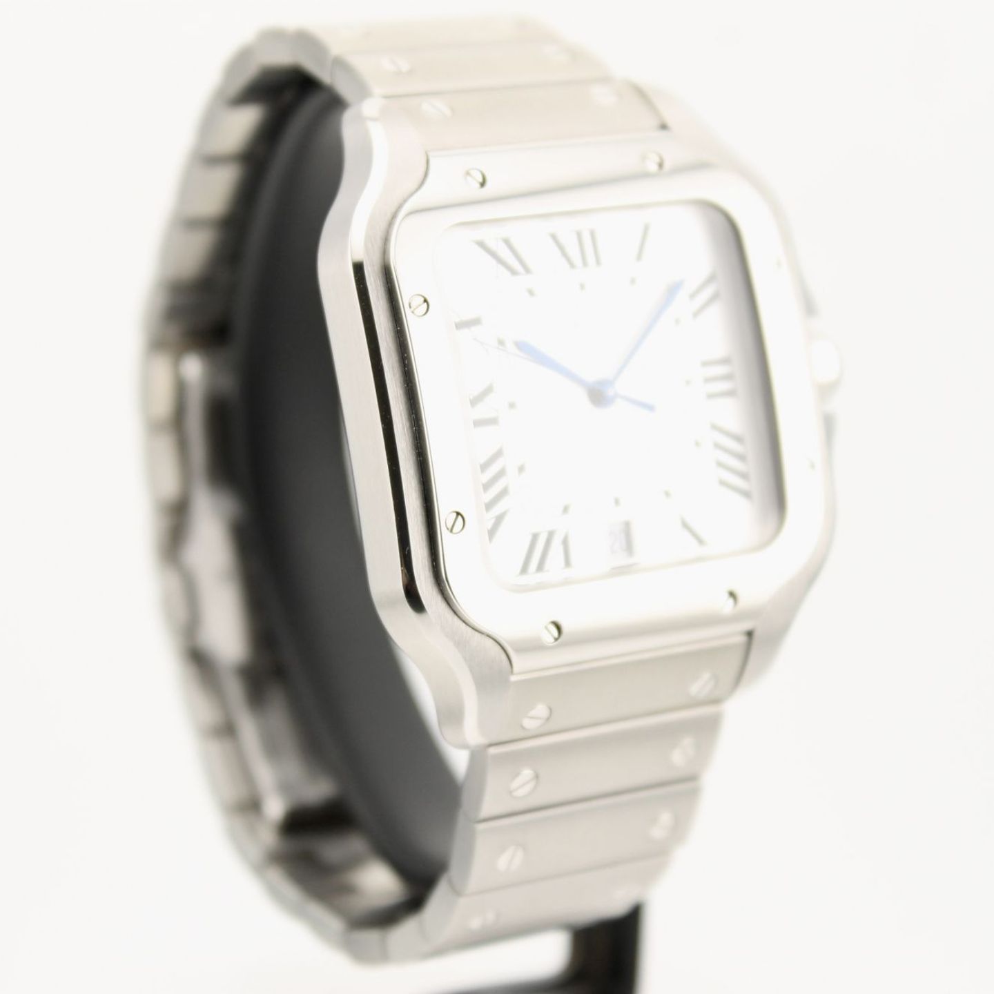 Cartier Santos WSSA0018 (2022) - Zilver wijzerplaat 38mm Staal (3/8)