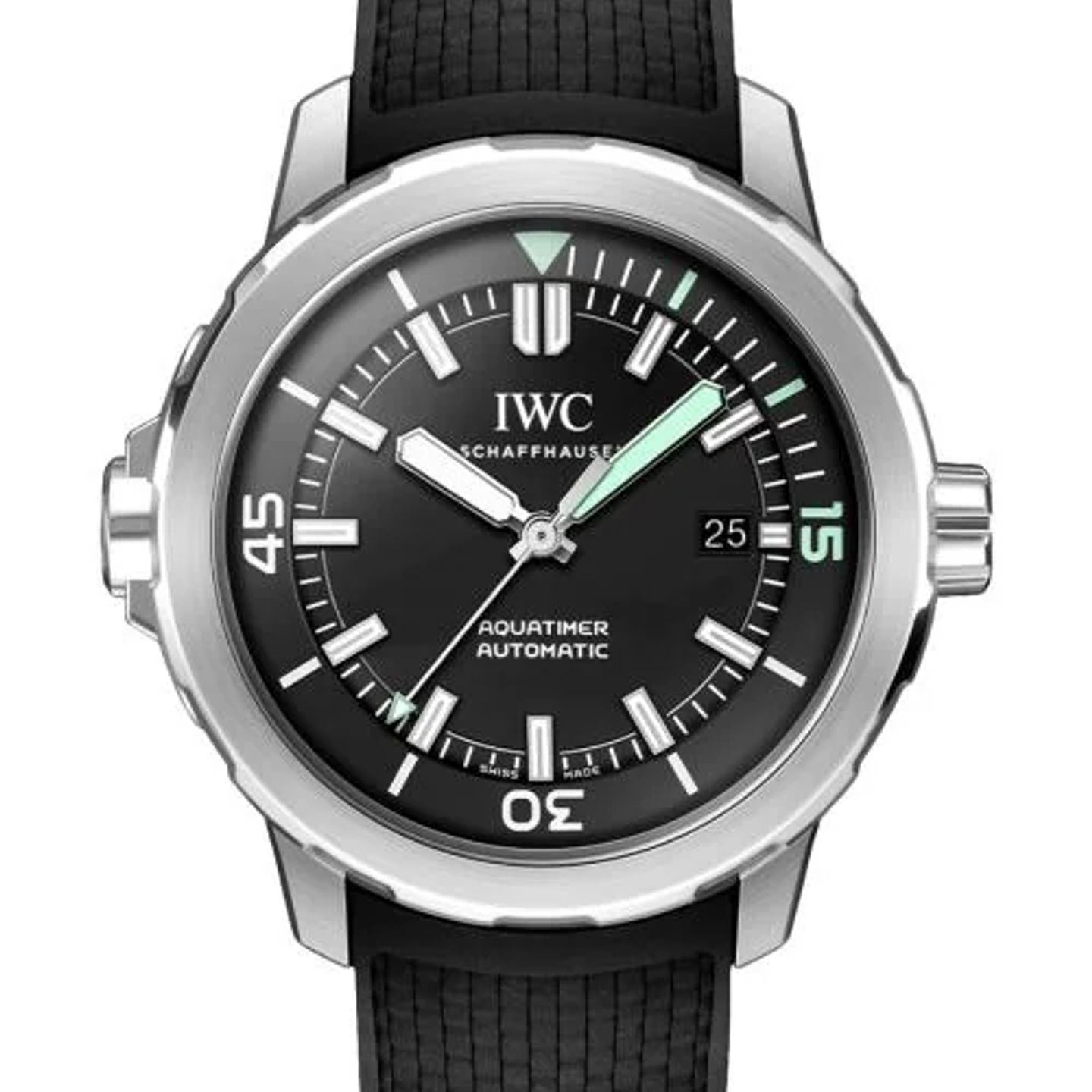IWC Aquatimer Automatic IW328802 (2026) - Zwart wijzerplaat 42mm Staal (1/1)