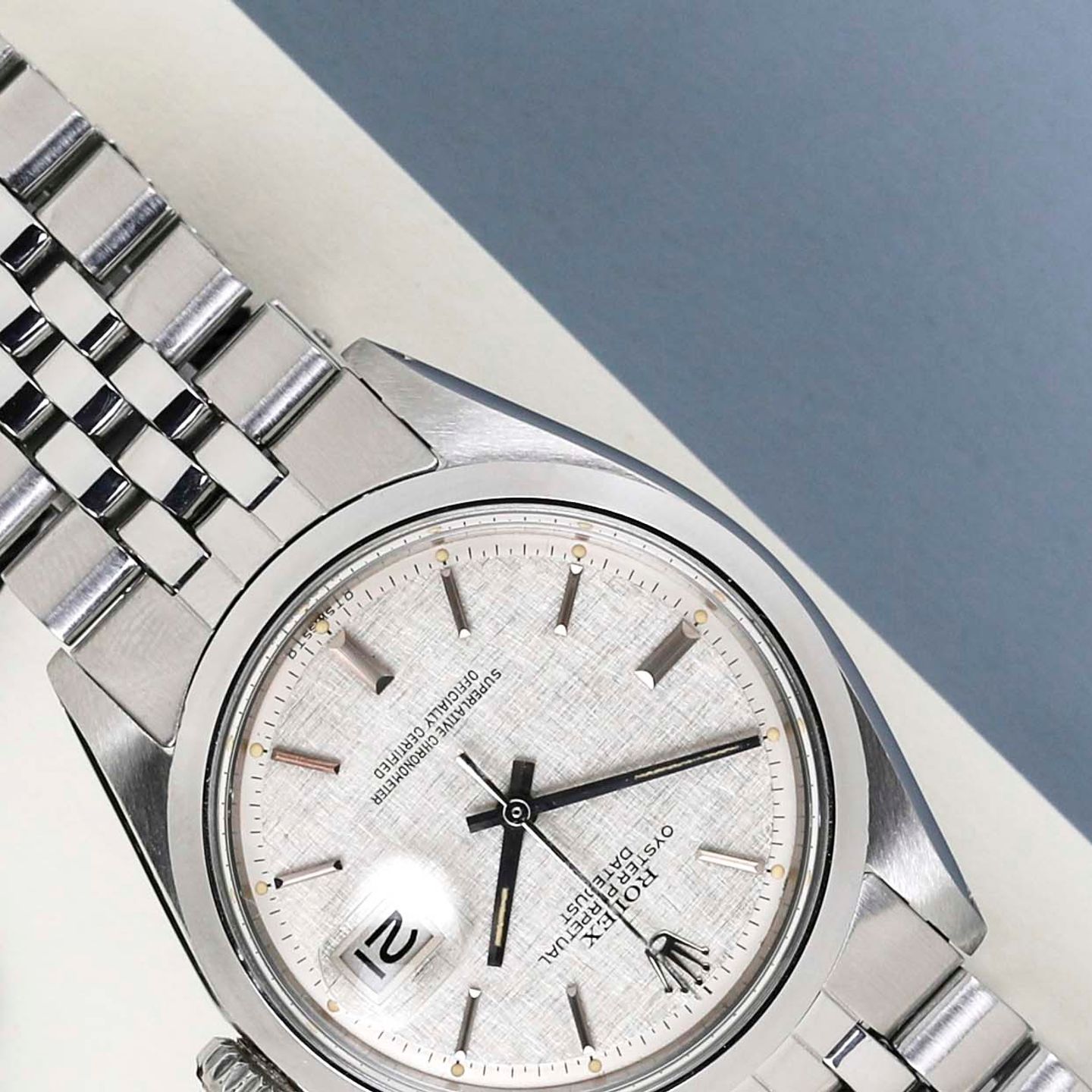 Rolex Datejust 1600 (1971) - Zilver wijzerplaat 36mm Staal (4/6)