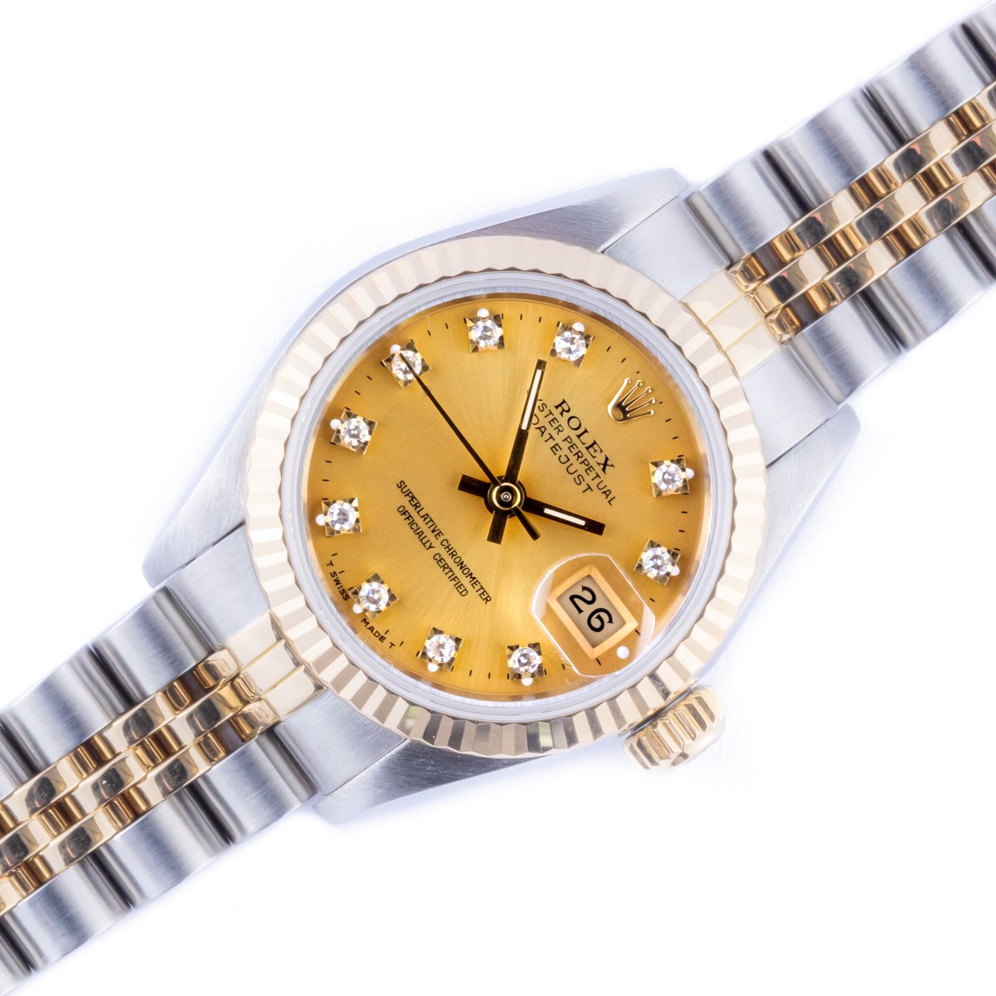 Rolex Lady-Datejust 69173 (1988) - 26mm Goud/Staal (1/7)