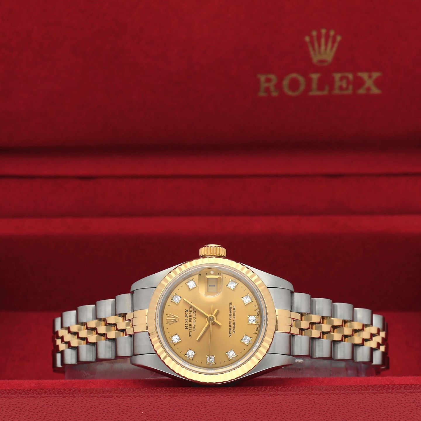 Rolex Lady-Datejust 69173G (1993) - 26 mm Gold/Steel case (3/8)