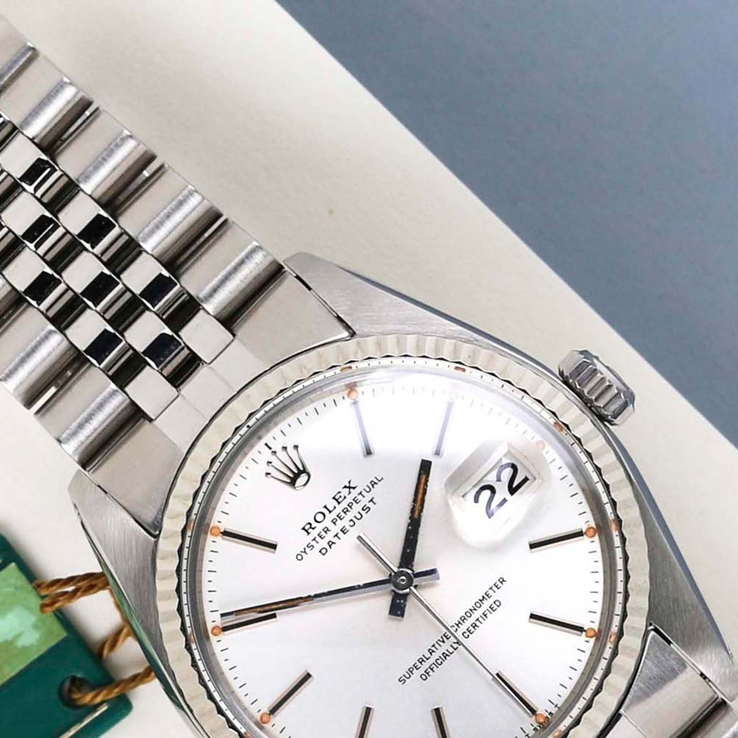 Rolex Datejust 36 16014 (1980) - Zilver wijzerplaat 36mm Staal (3/8)