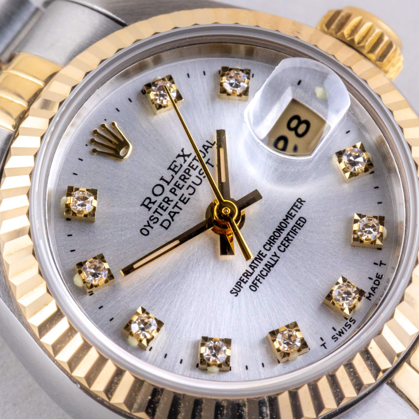 Rolex Lady-Datejust 69173 (1987) - Silver dial 26 mm Gold/Steel case (2/8)