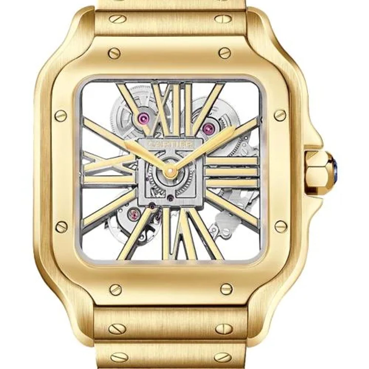Cartier Santos WHSA0042 (2026) - Transparant wijzerplaat 40mm Geelgoud (1/1)