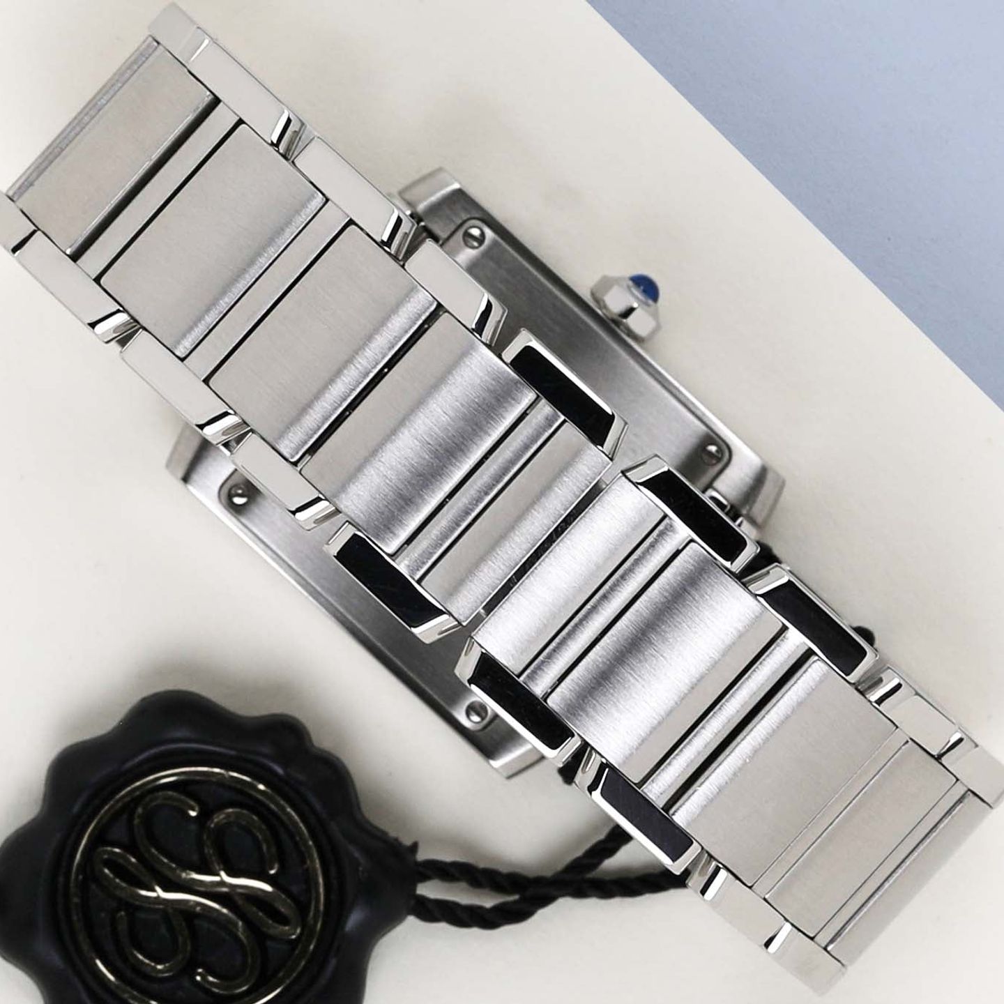 Cartier Tank Française W51011Q3 (2001) - Zilver wijzerplaat 25mm Staal (6/8)