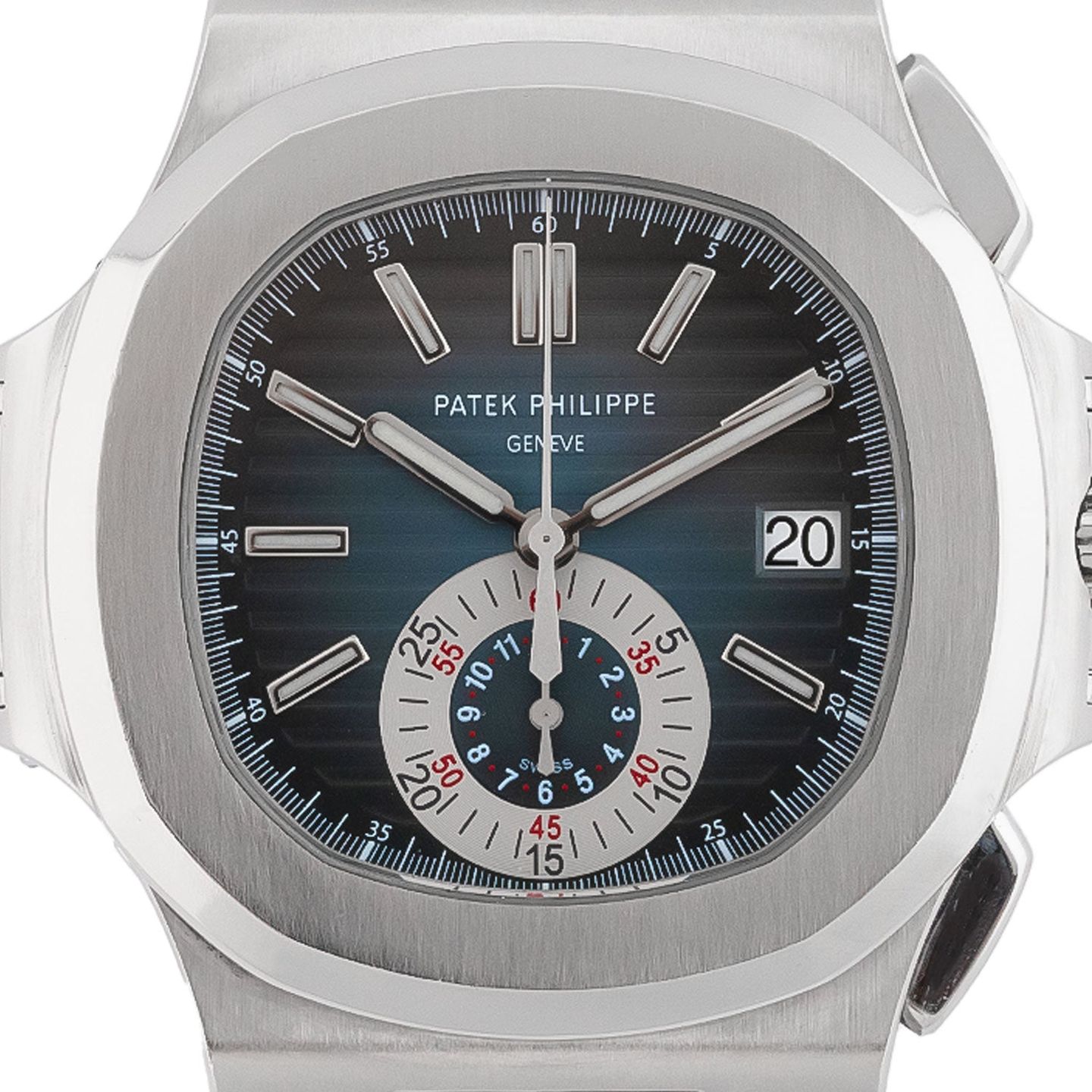 Patek Philippe Nautilus 5980/1A-001 (2010) - Blue dial 41 mm Steel case (2/6)