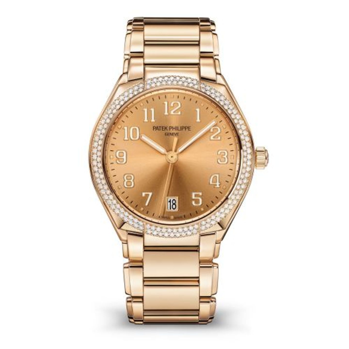 Patek Philippe Twenty~4 7300/1200R-011 (2025) - Gold dial 36 mm Rose Gold case (1/1)