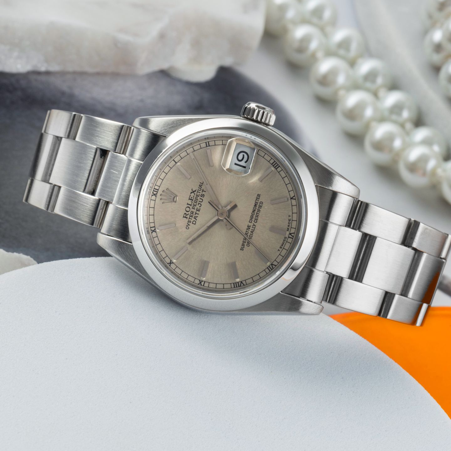 Rolex Datejust 31 68240 (Onbekend (willekeurig serienummer)) - Zilver wijzerplaat 31mm Staal (2/8)