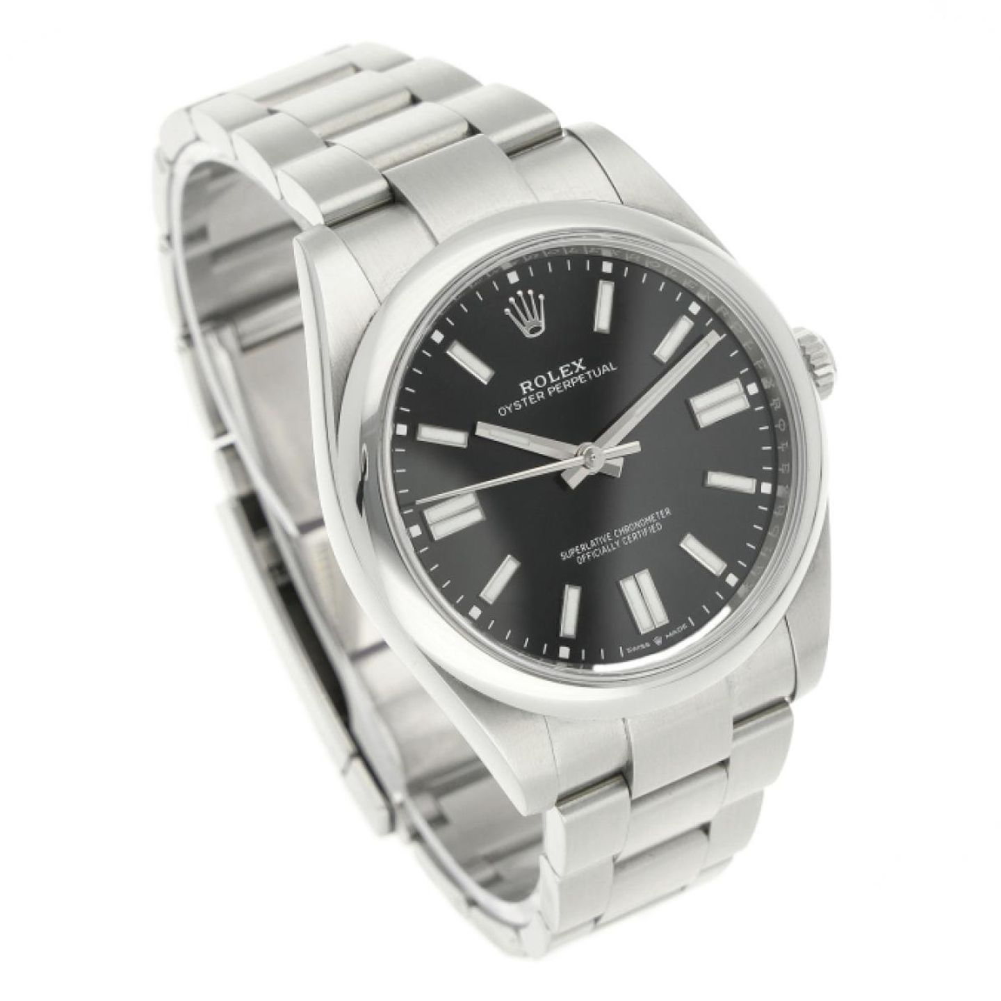 Rolex Oyster Perpetual 41 124300 (2024) - Zwart wijzerplaat 41mm Staal (3/5)