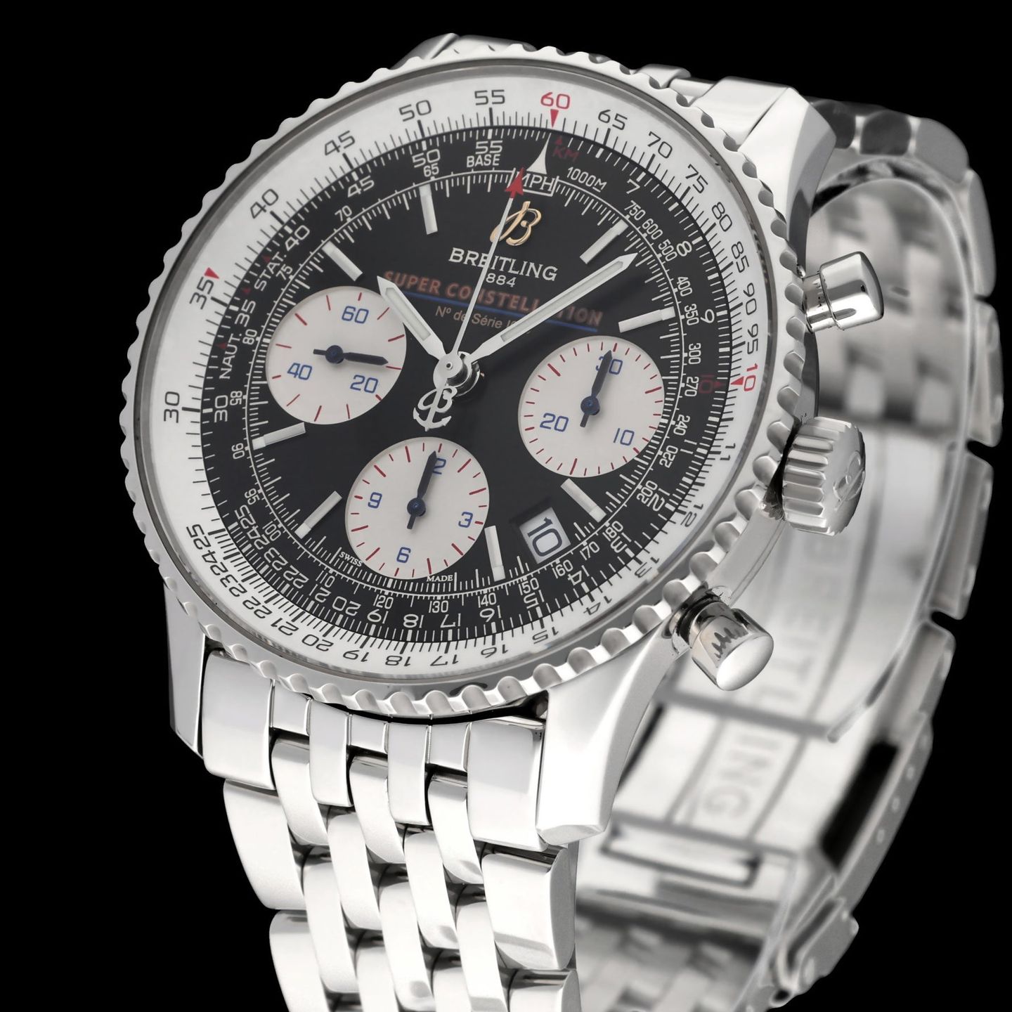 Breitling Navitimer A23322 (2012) - Zwart wijzerplaat 42mm Staal (7/8)