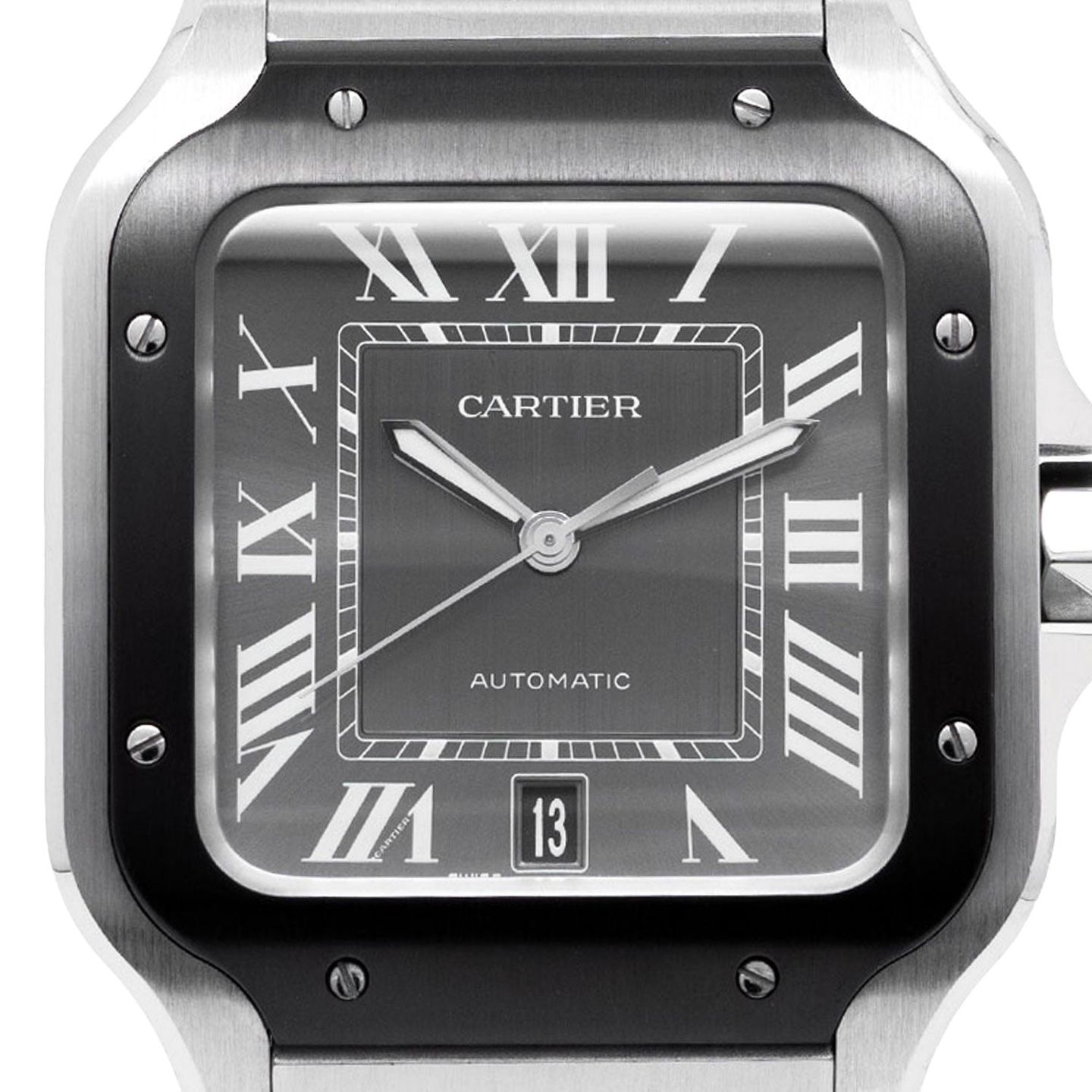 Cartier Santos WSSA0037 (2025) - Grijs wijzerplaat 40mm Staal (2/4)