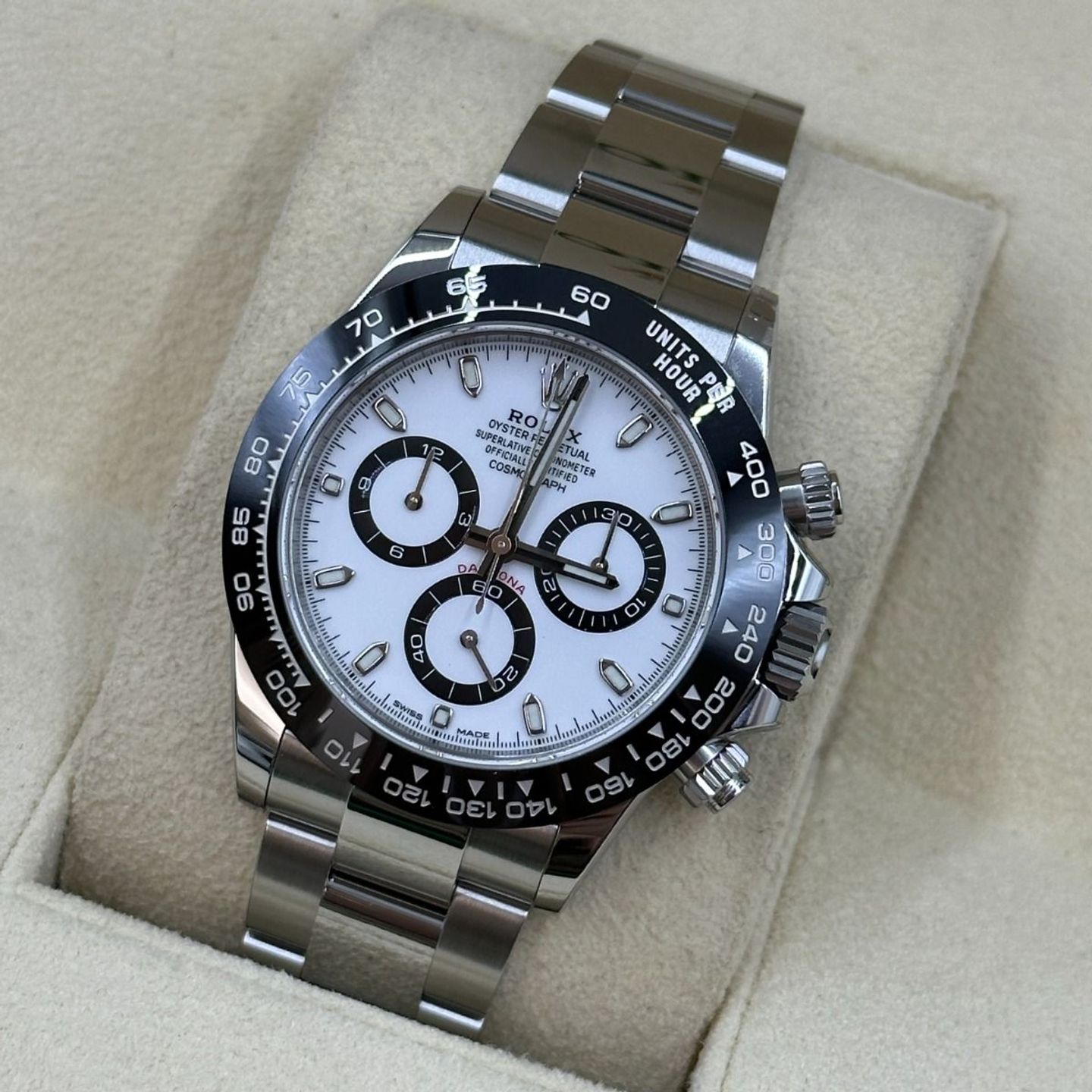 Rolex Daytona 116500LN (Onbekend (willekeurig serienummer)) - Wit wijzerplaat 40mm Staal (8/8)