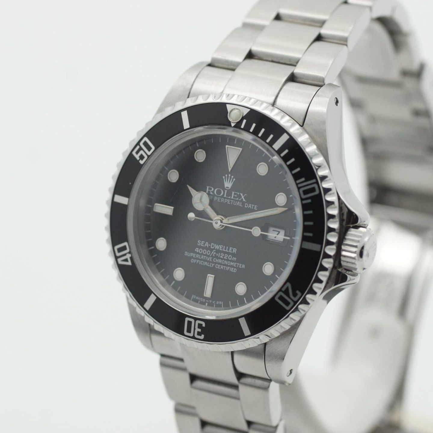 Rolex Sea-Dweller 4000 16600 (1997) - Zwart wijzerplaat 40mm Staal (3/8)