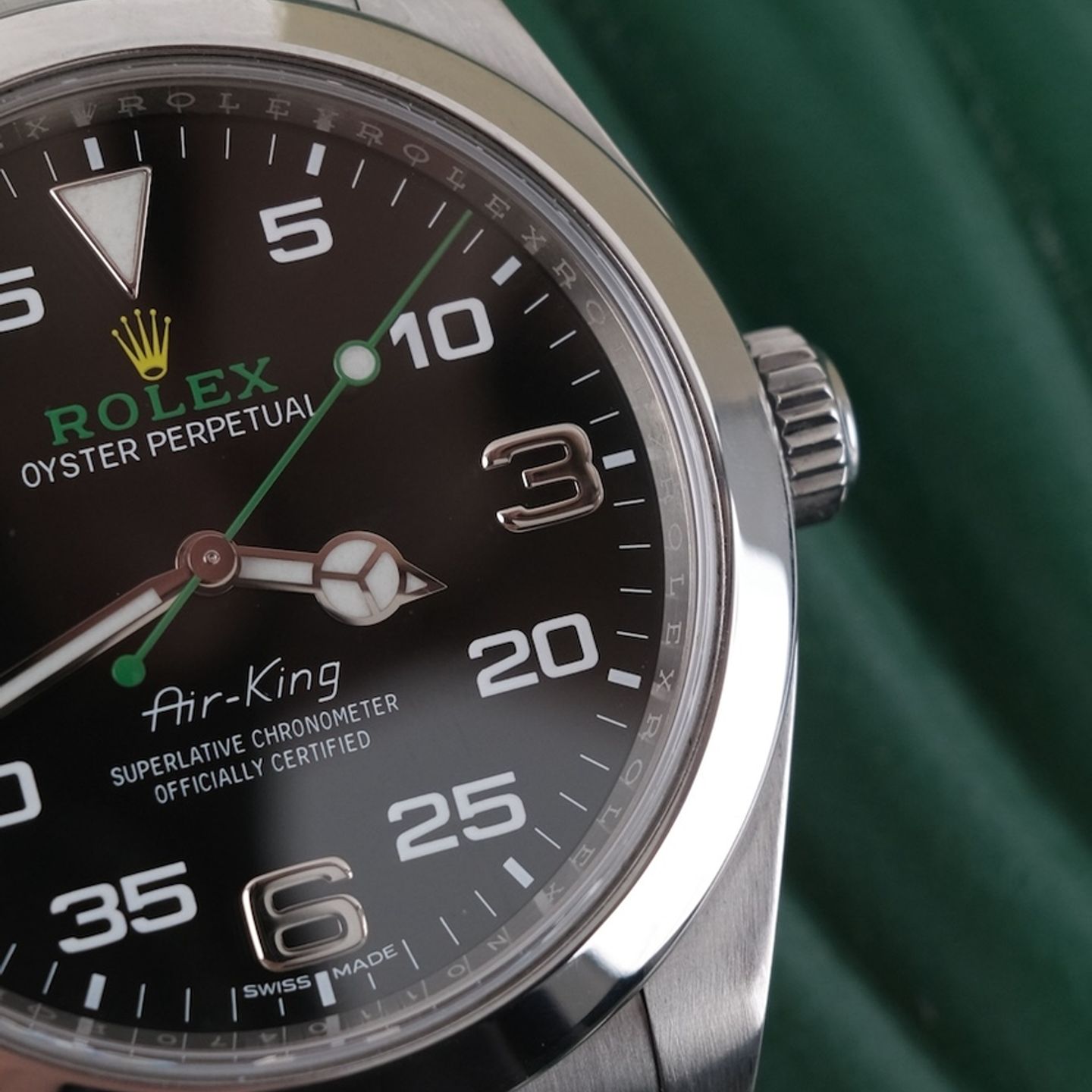 Rolex Air-King 116900 (2018) - Zwart wijzerplaat 40mm Staal (4/8)