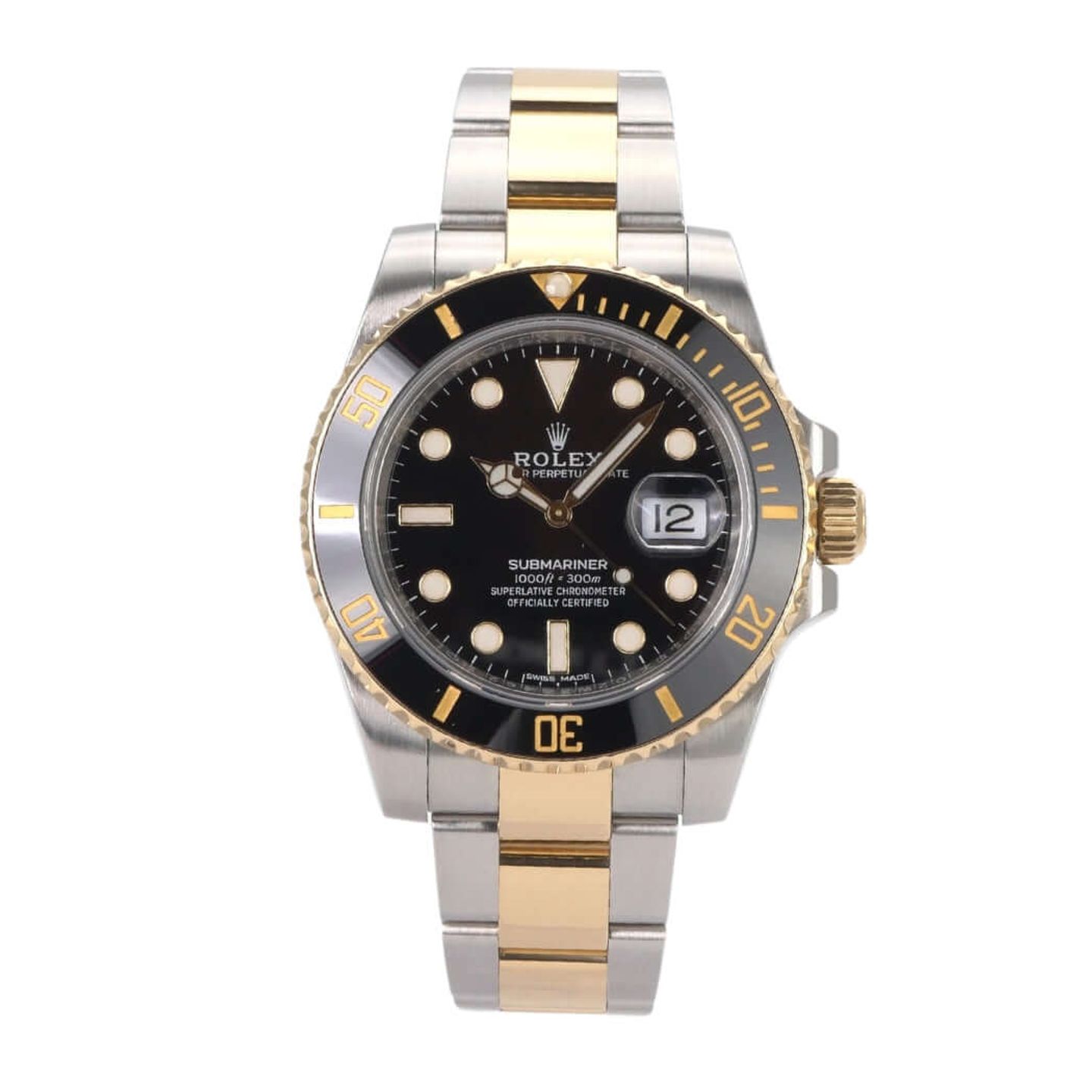 Rolex Submariner Date 116613LN (2016) - Black dial 40 mm Gold/Steel case (2/8)