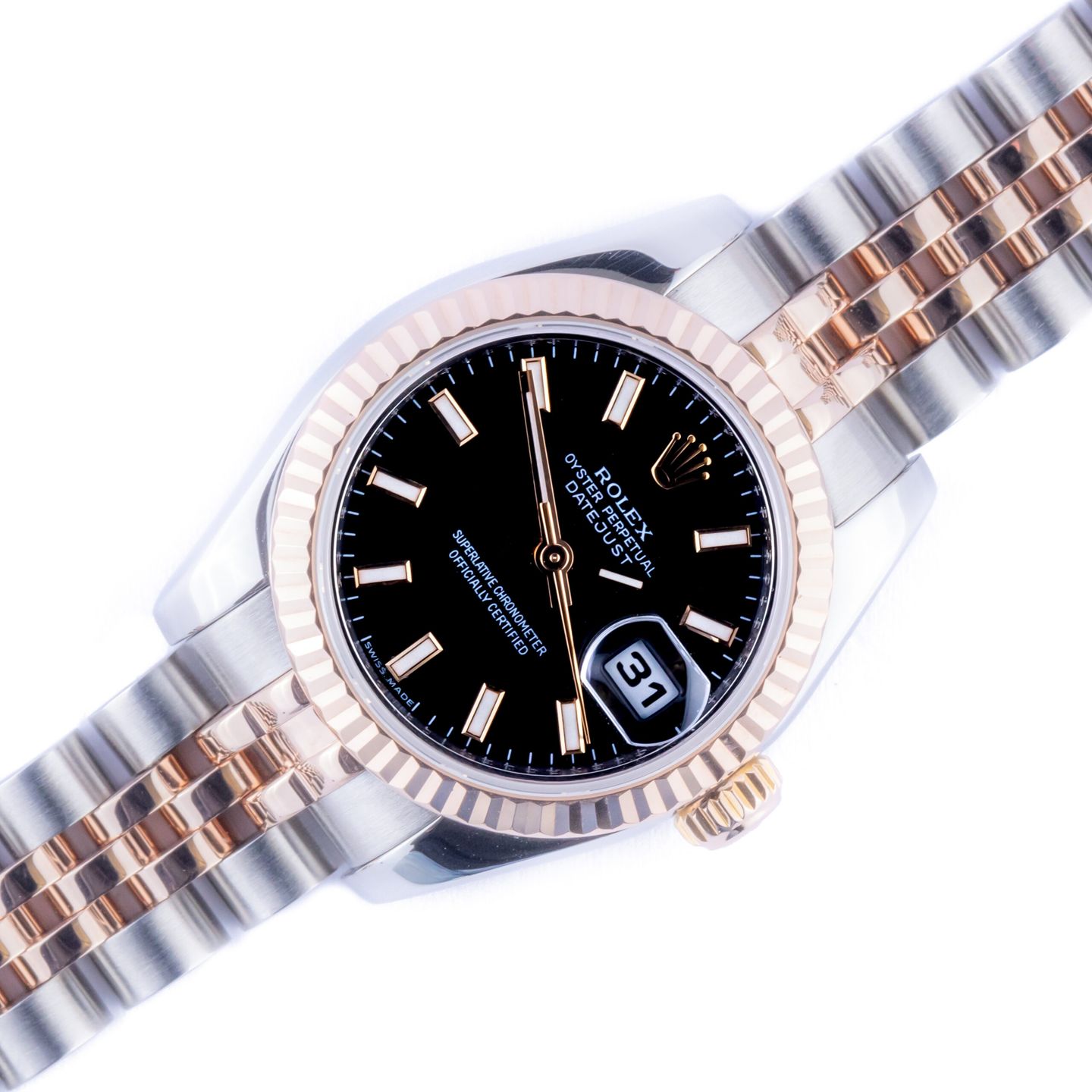 Rolex Lady-Datejust 79173 (2000) - Grey dial 26 mm Gold/Steel case (1/8)