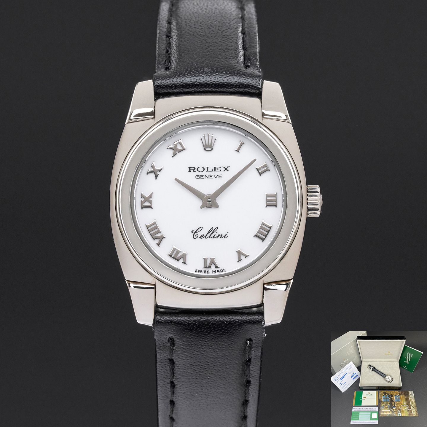 Rolex Cellini 5310 (2001) - White dial 26 mm White Gold case (1/8)