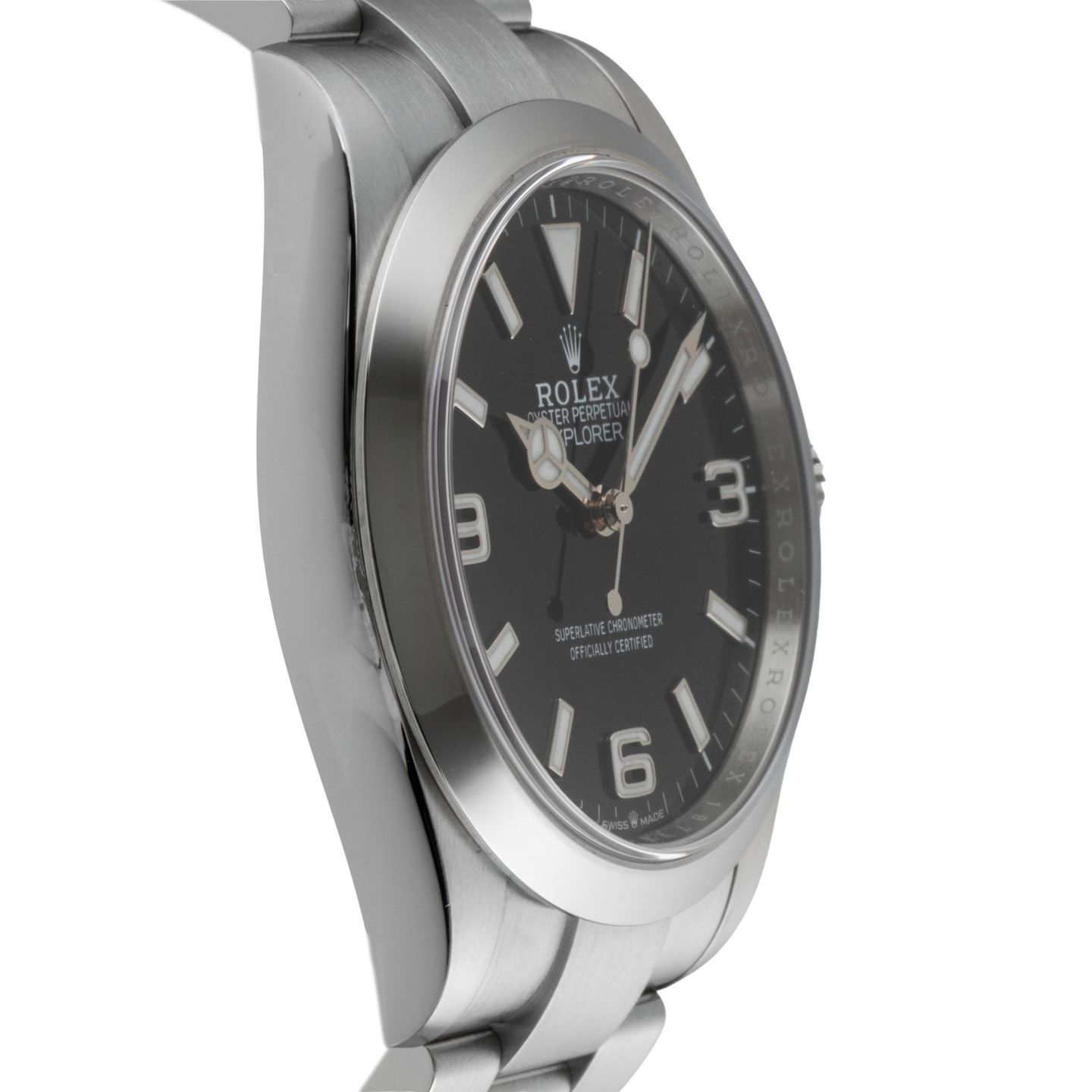 Rolex Explorer 224270 (Unknown (random serial)) - Black dial 40 mm Steel case (7/8)