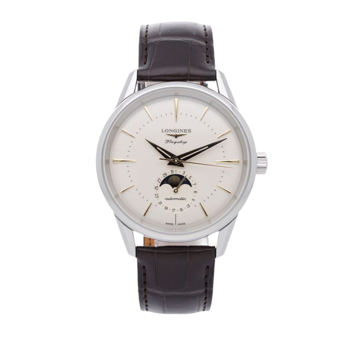 Longines Flagship Heritage L4.815.4.78.2 (2026) - Zilver wijzerplaat 39mm Staal (1/7)