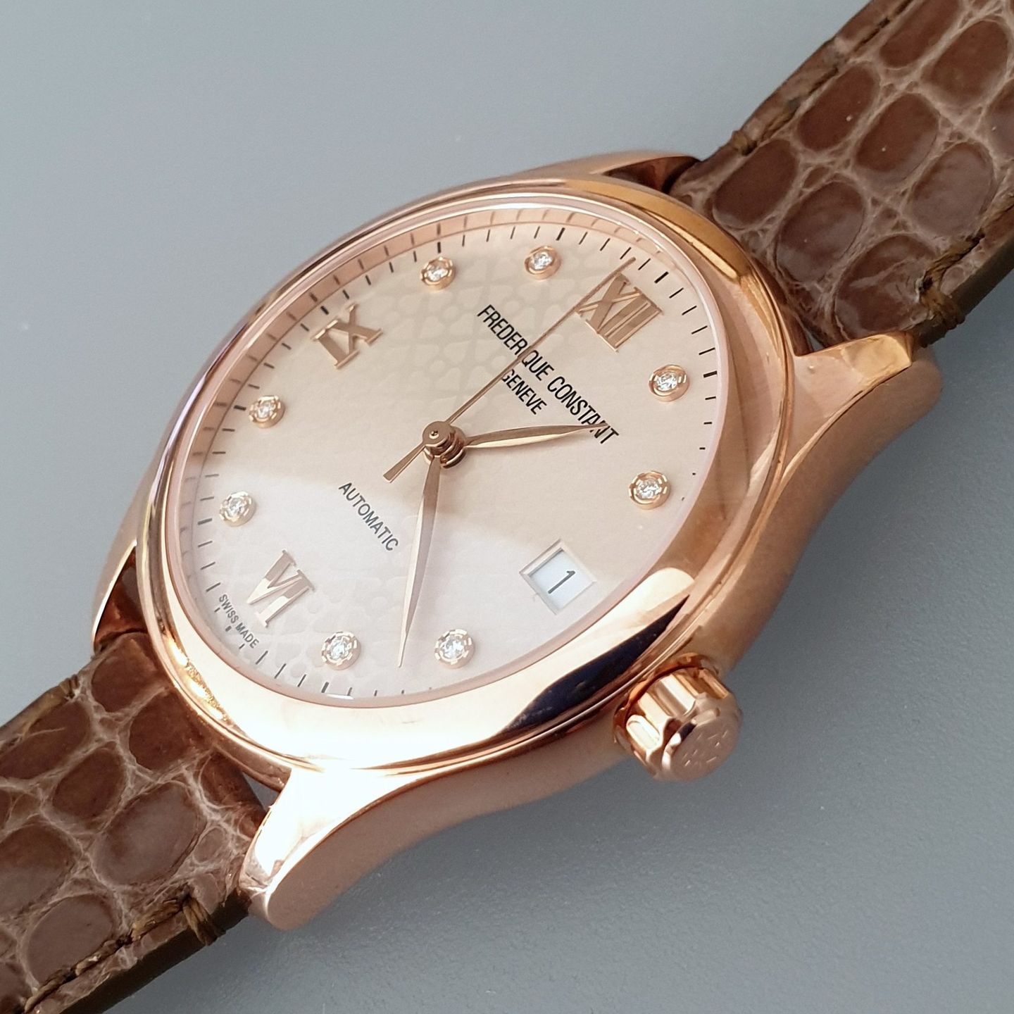Frederique Constant Ladies Automatic FC-303LGD3B4 (2025) - Zilver wijzerplaat 36mm Staal (4/8)