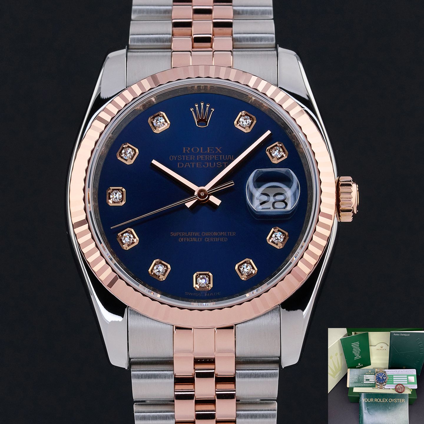 Rolex Datejust 36 116231 (2003) - 36mm Goud/Staal (1/7)