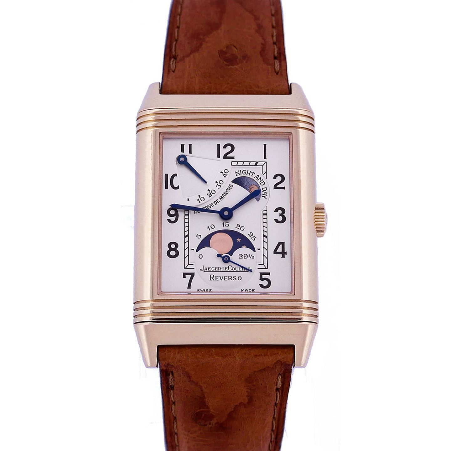 Jaeger-LeCoultre Grande Reverso 275.24.20 (2005) - Silver dial 26 mm Red Gold case (1/6)