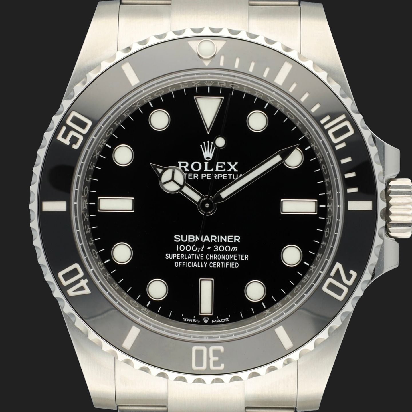 Rolex Submariner No Date 124060 (2023) - Zwart wijzerplaat 41mm Staal (2/8)