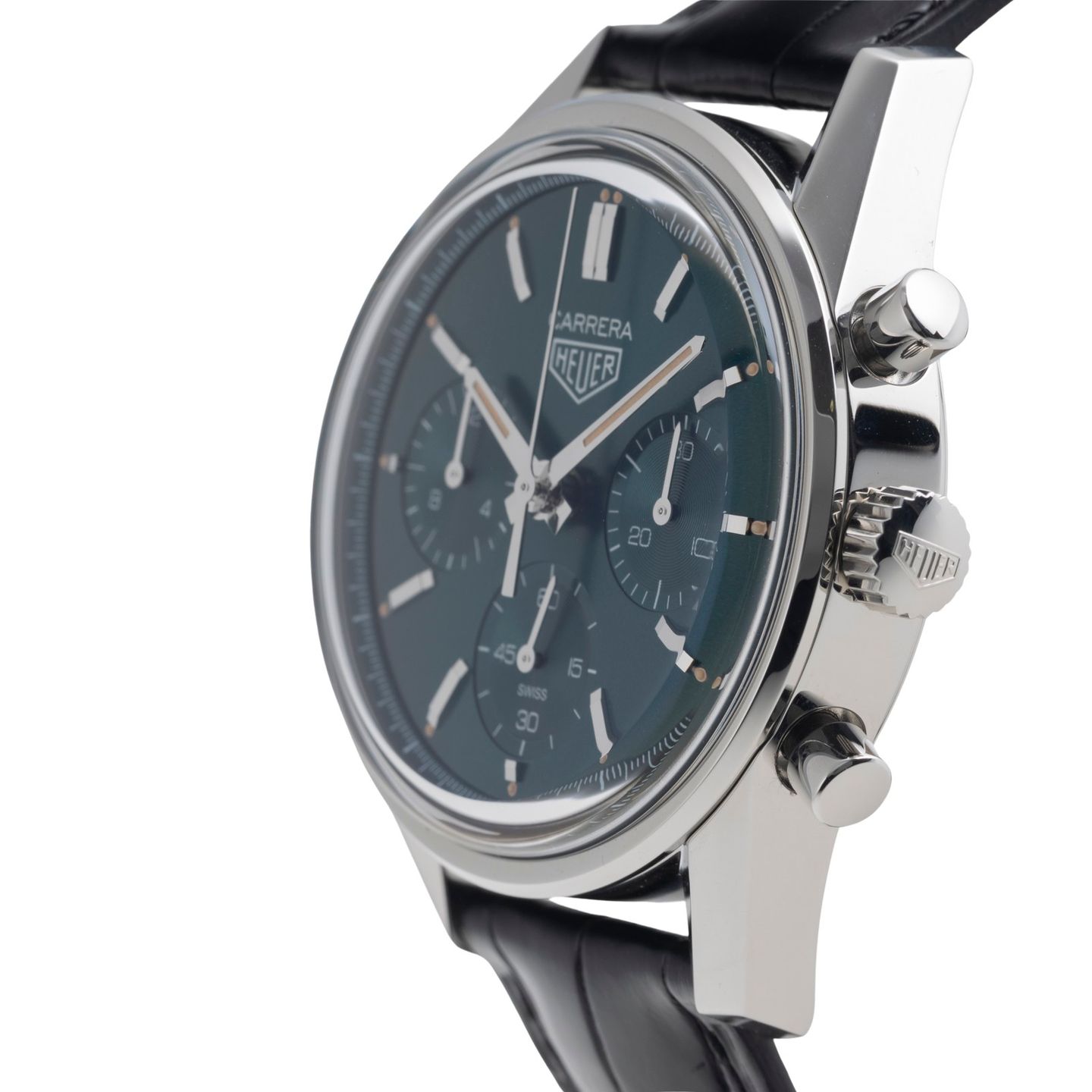 TAG Heuer Carrera CBK221F.FC6479 (Unknown (random serial)) - Green dial 39 mm Steel case (6/8)