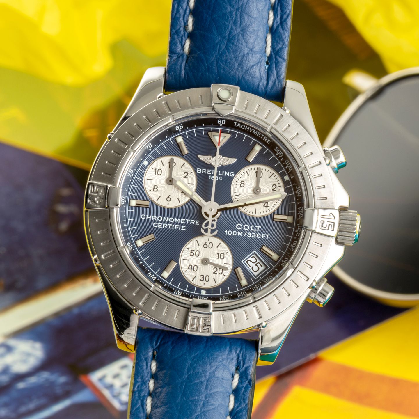 Breitling Colt Chronograph A73350 (2001) - 38 mm Steel case (3/8)