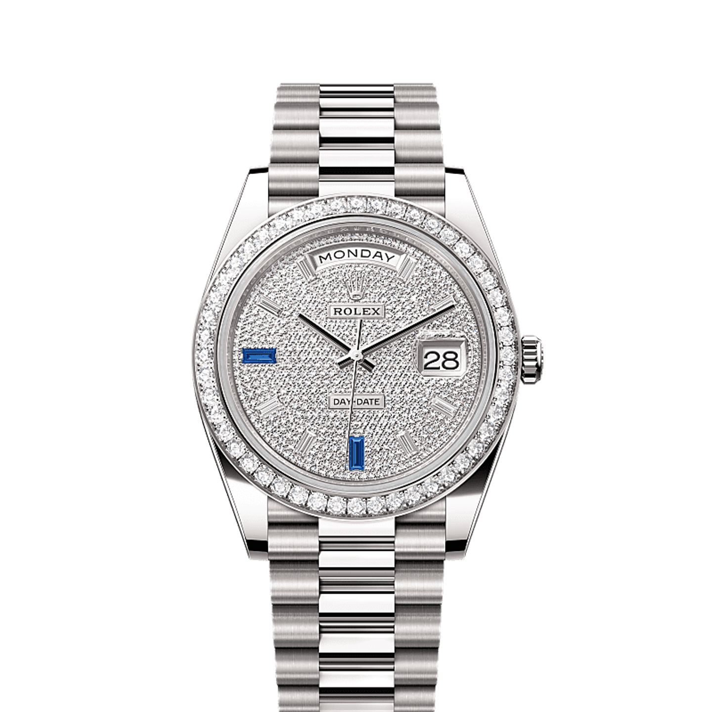 Rolex Day-Date 40 228349RBR (2025) - Diamant wijzerplaat 40mm Witgoud (1/1)