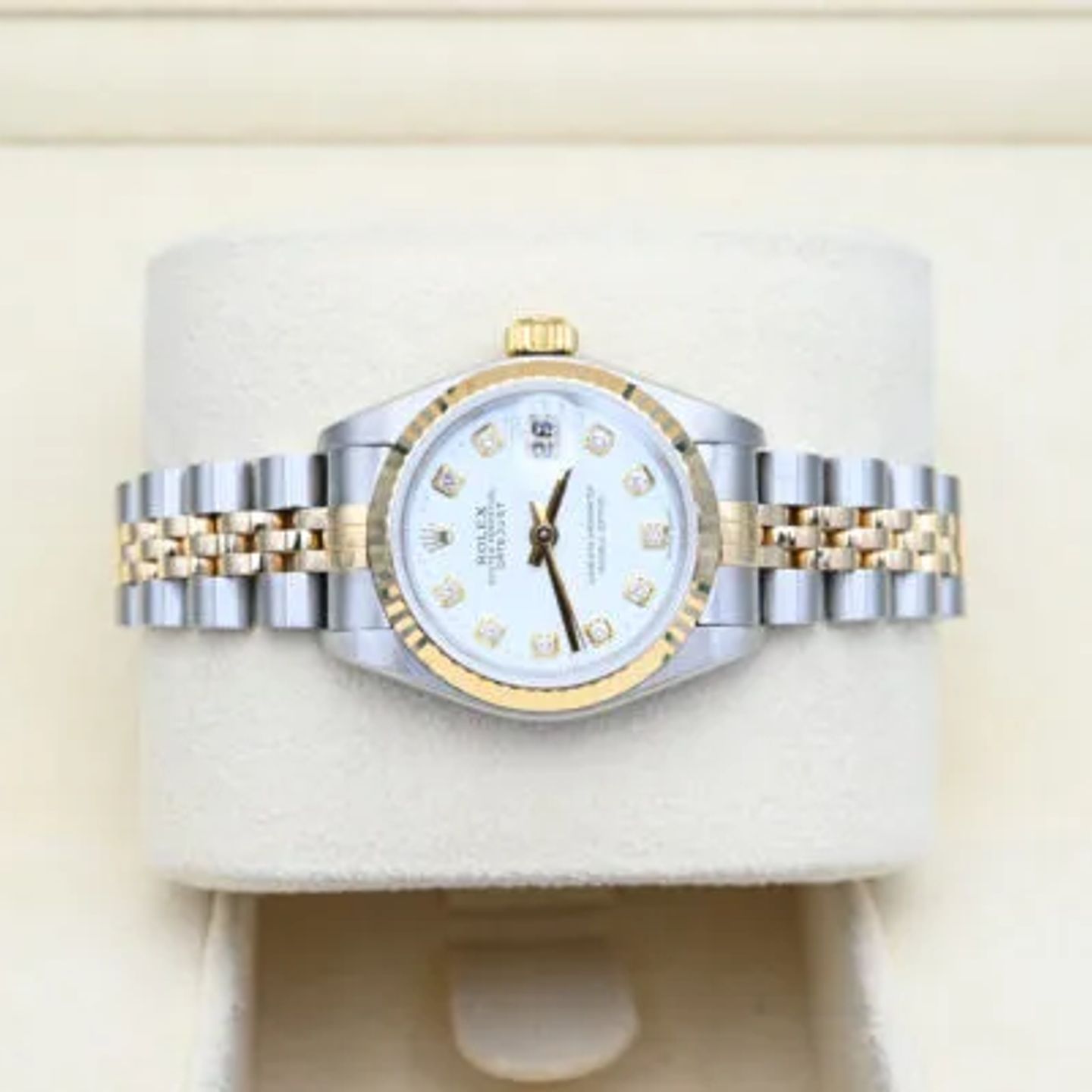 Rolex Lady-Datejust 79173 (2000) - White dial 26 mm Gold/Steel case (5/7)