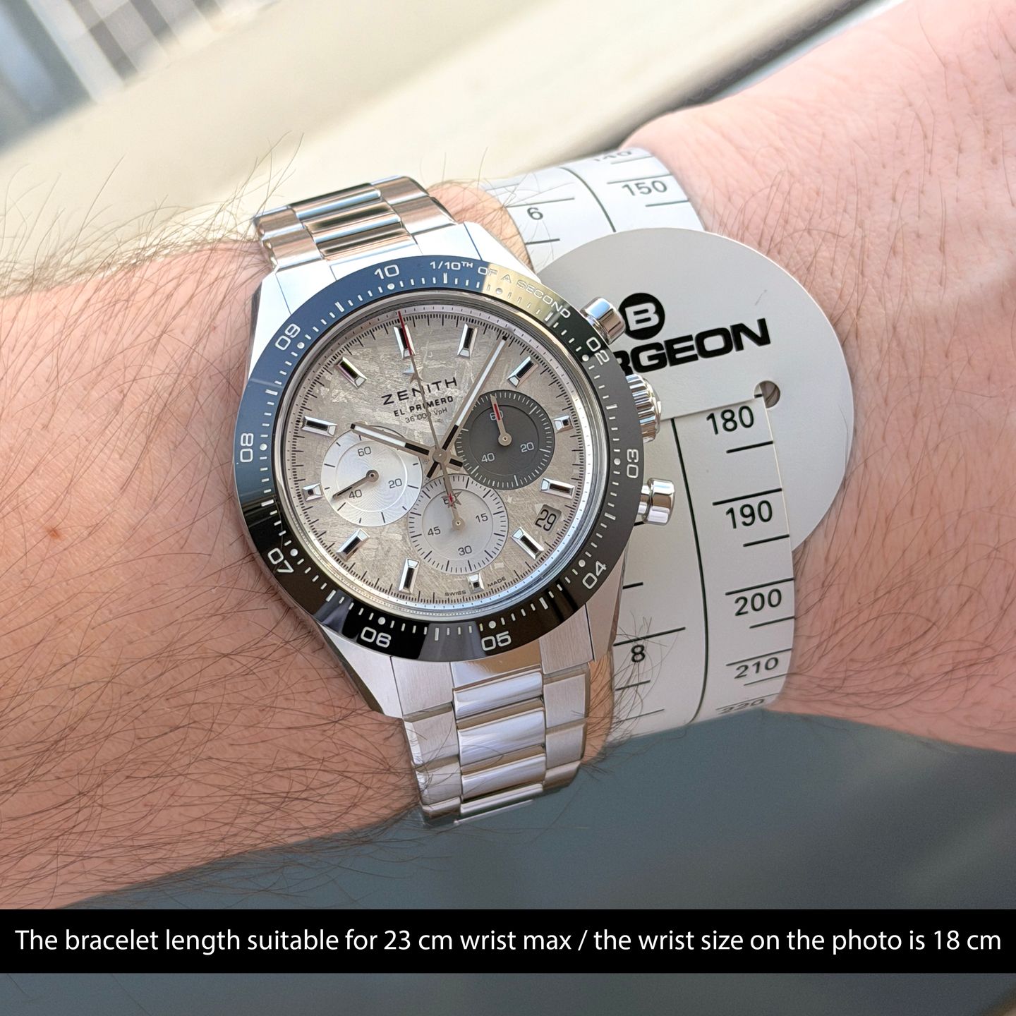 Zenith Chronomaster Sport 03.3120.3600/76.M3100 (2024) - Grey dial 41 mm Steel case (2/8)